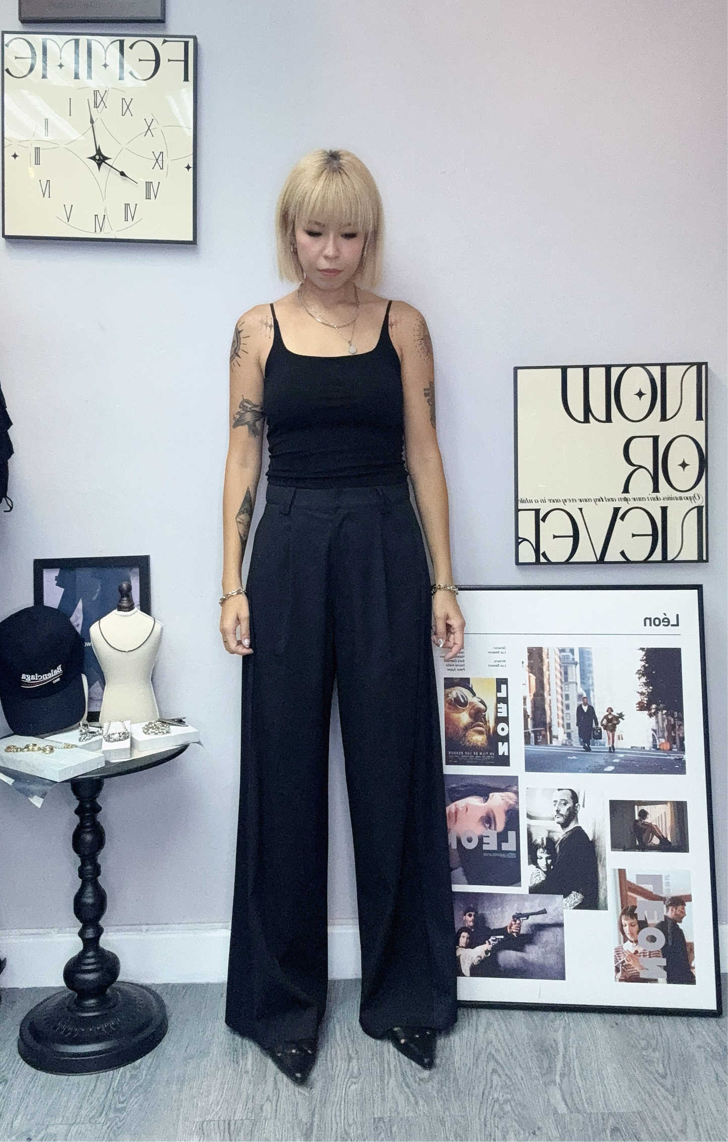 Side striped pants