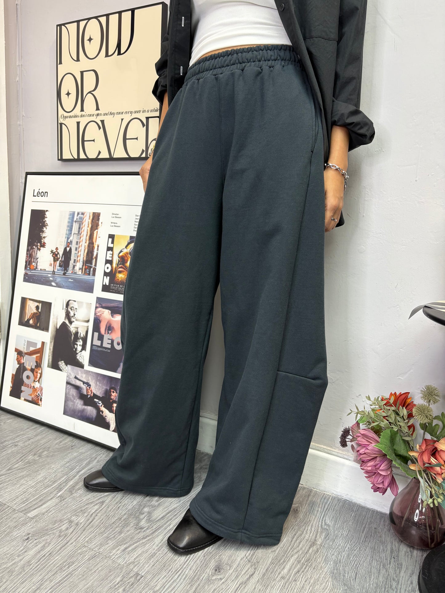 3D washing cotton pants