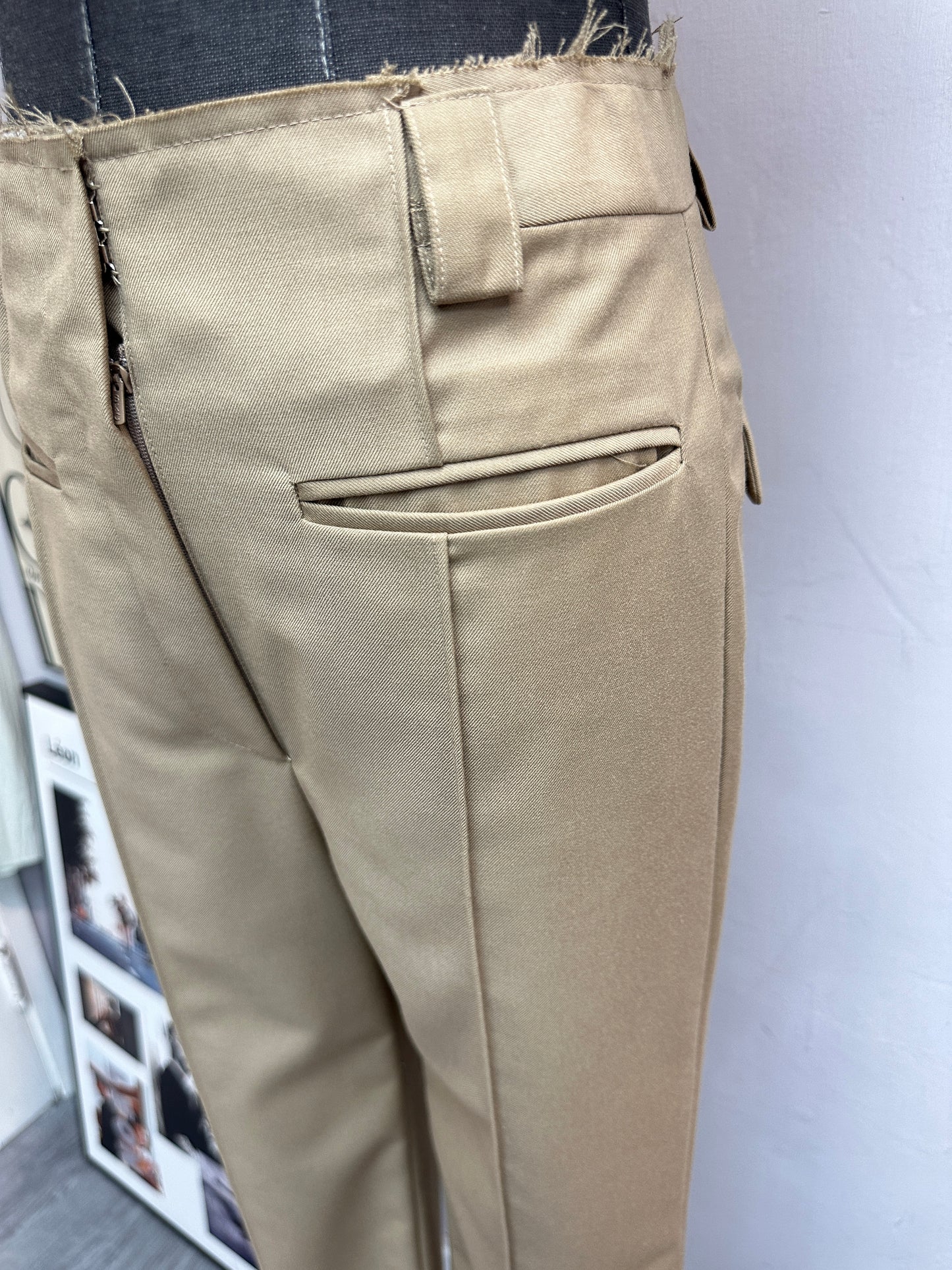 (-30% off)slim cut trousers