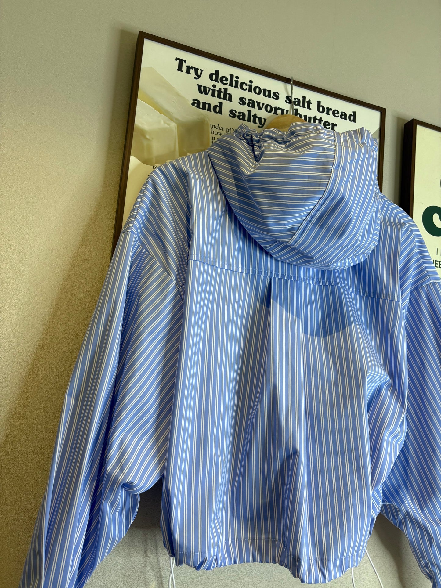 with hat striped shirt