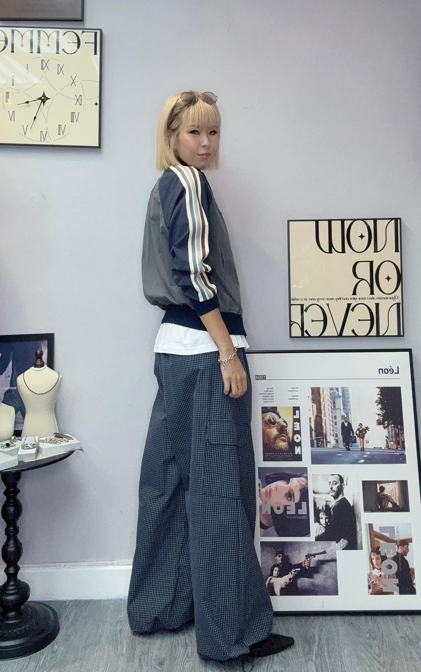 Grid pants