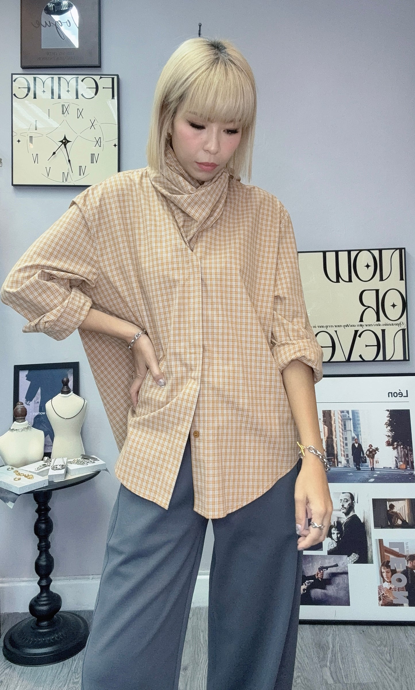 Grid shirt