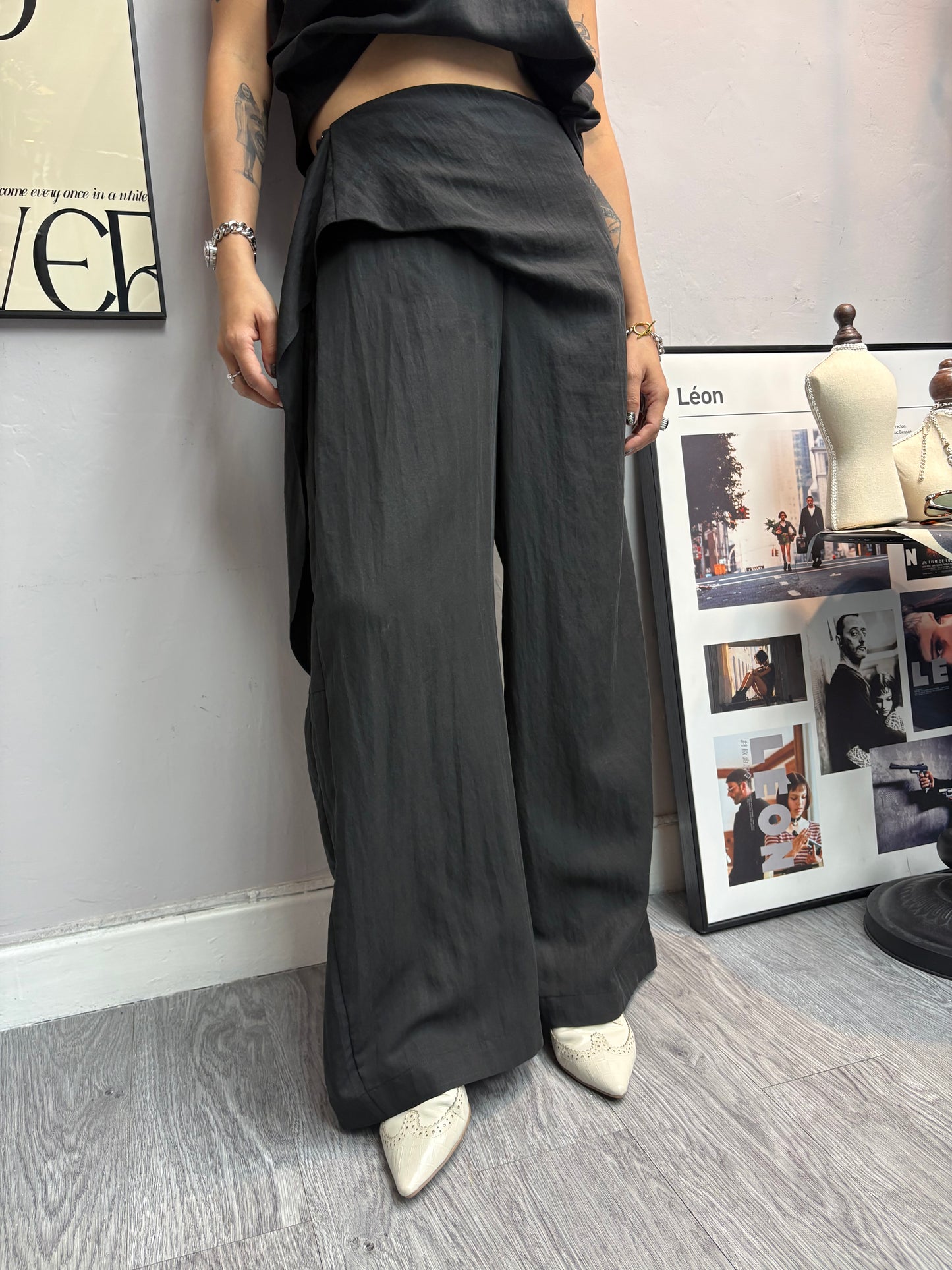 V neck tank top X pants set #00558