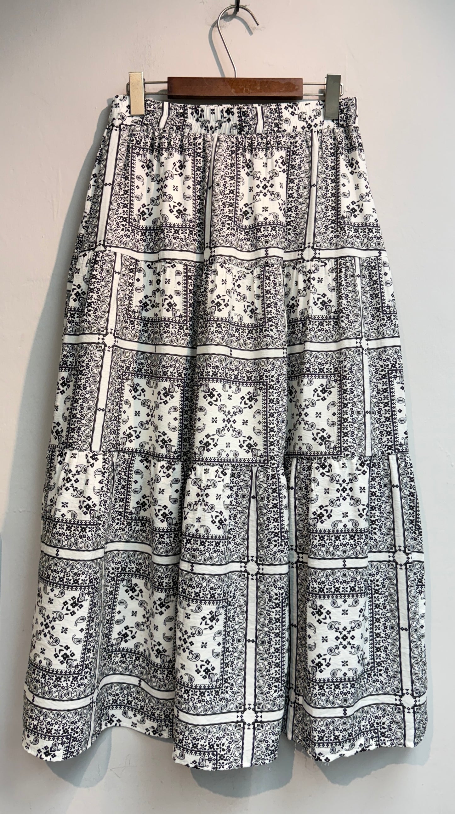 Ethnic pattern skirt set #00757