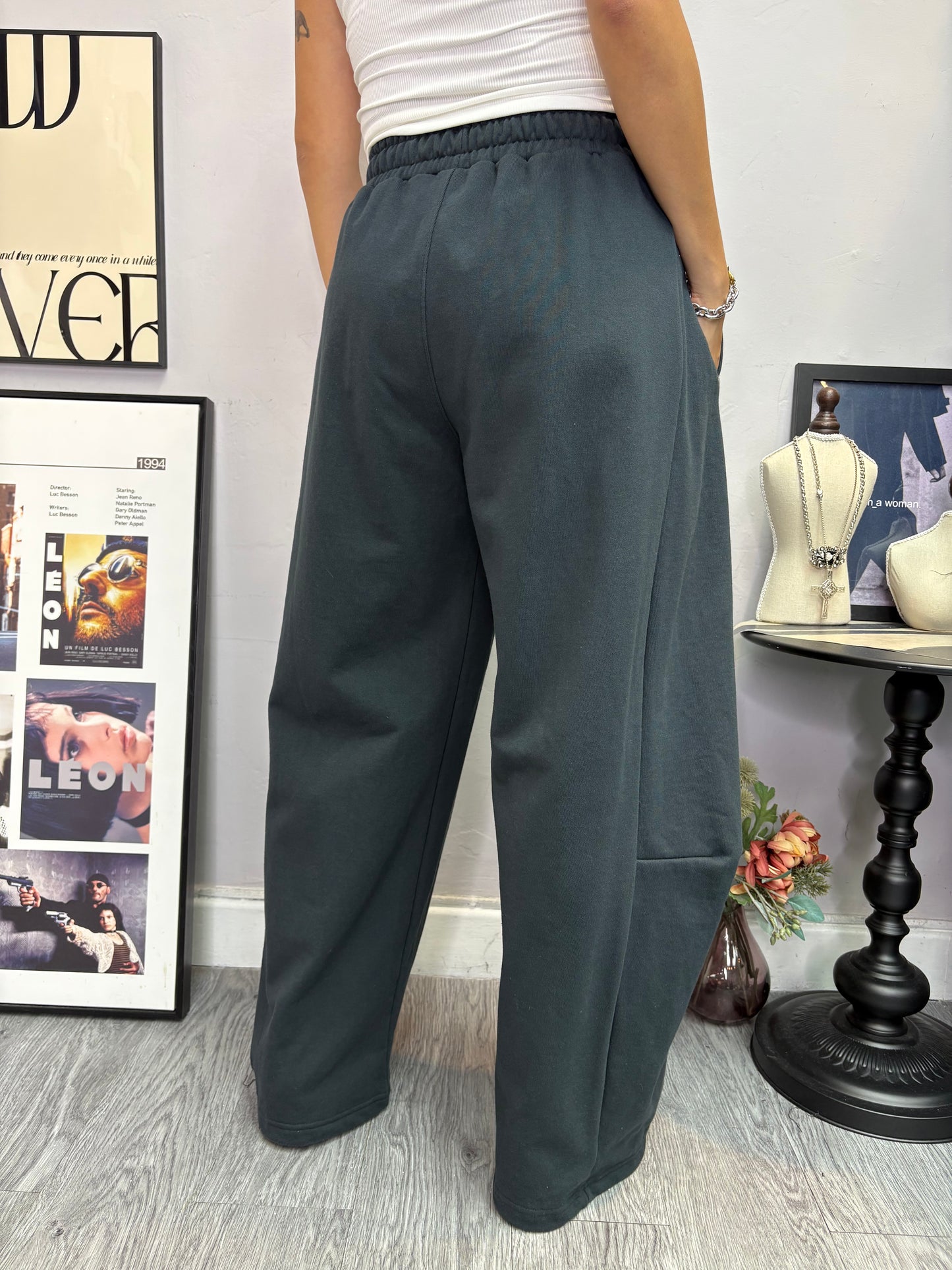 3D washing cotton pants