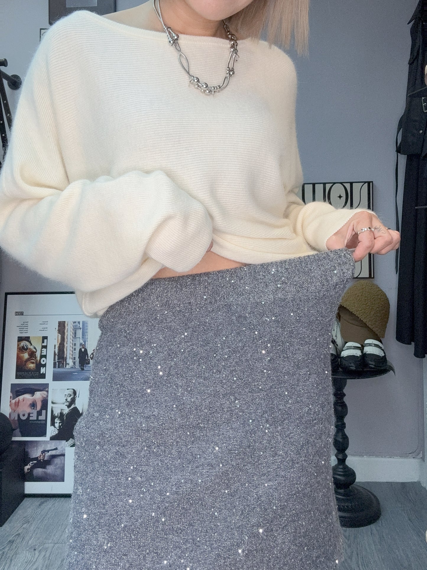 (-20% off)spabgles knit skirt #00305