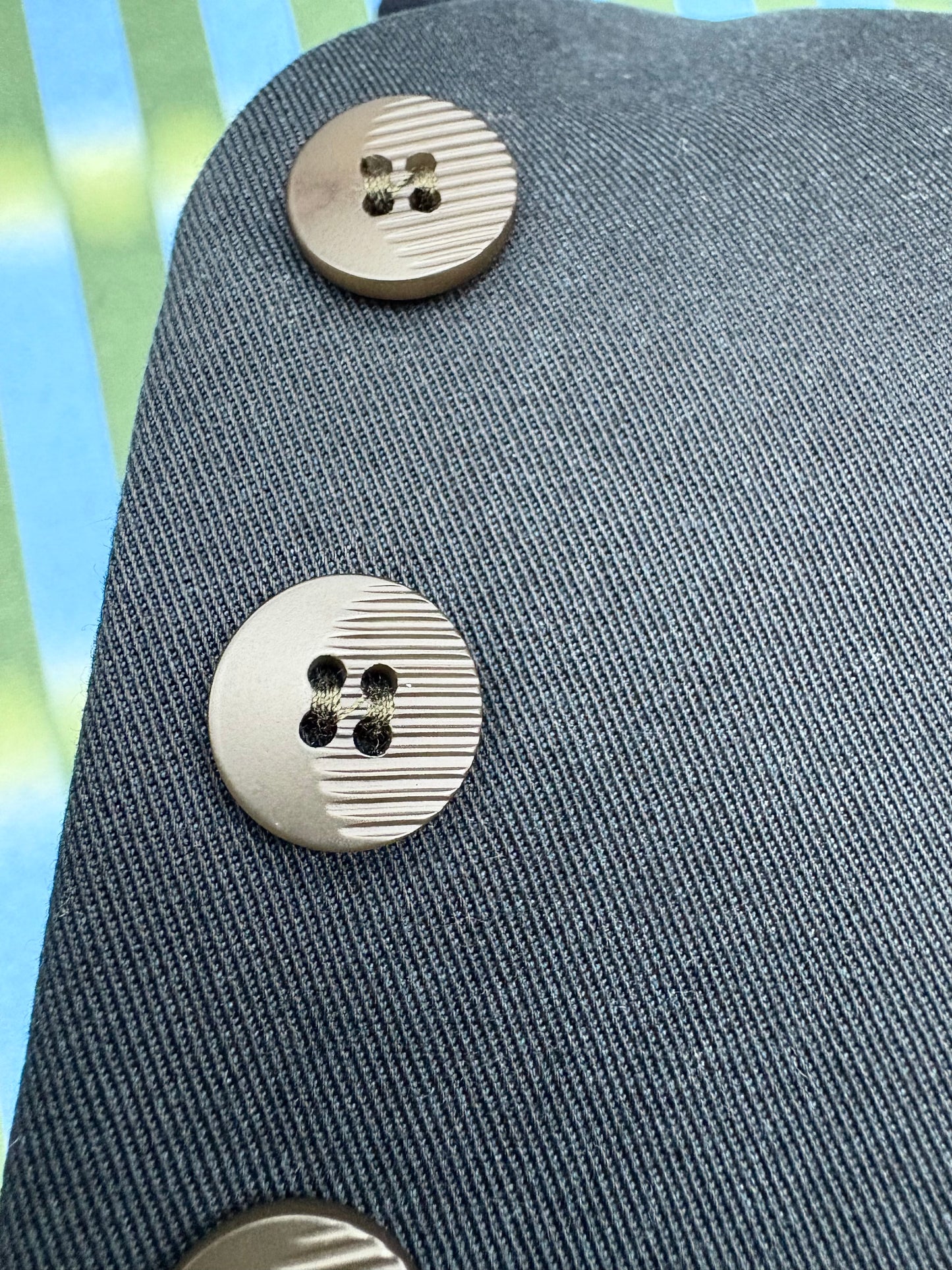 Brown button vest outer #00095