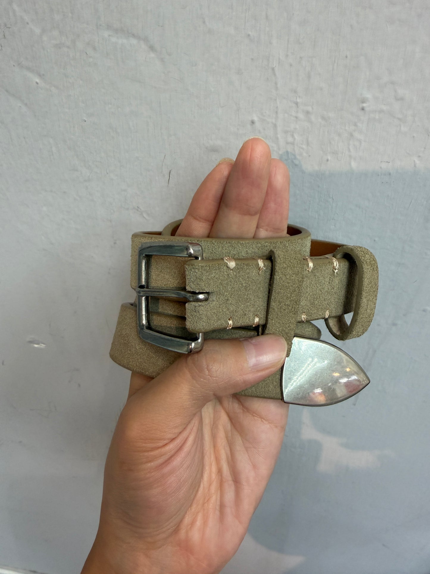 (-30%)suede belt