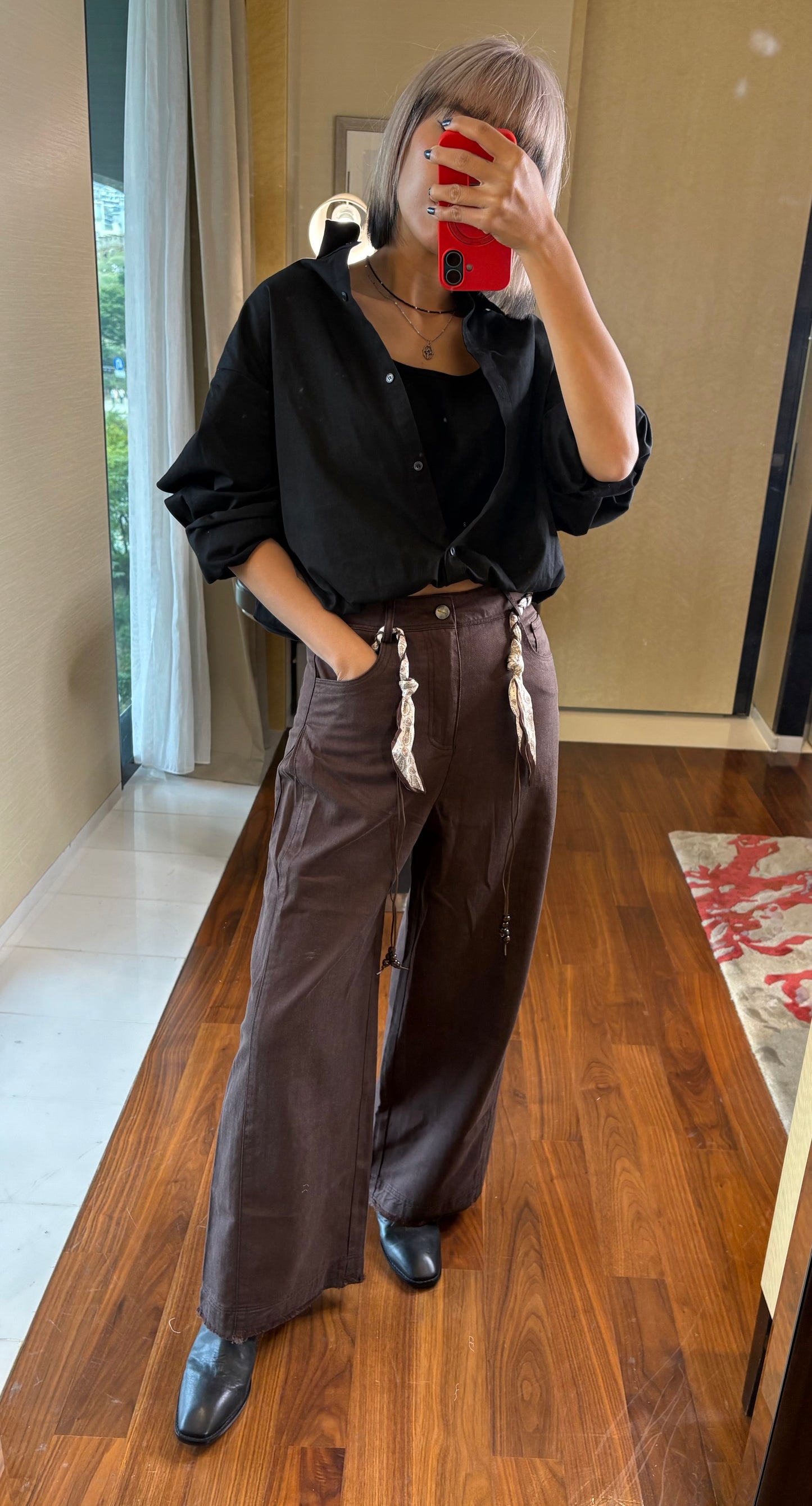 Puff waist two pieces shirt