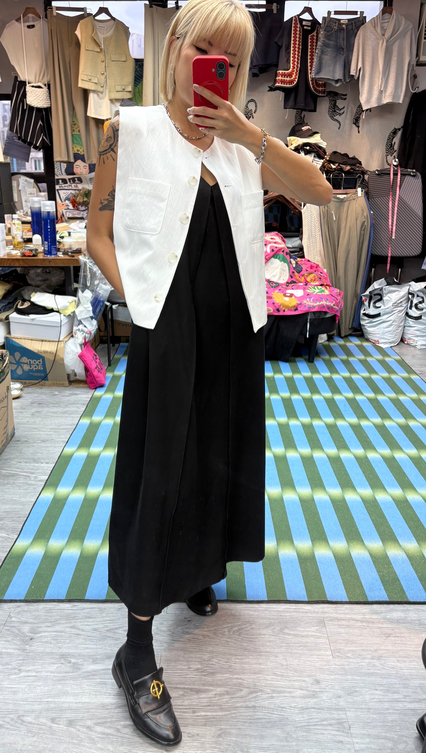 (-40% off)V neck vest dress