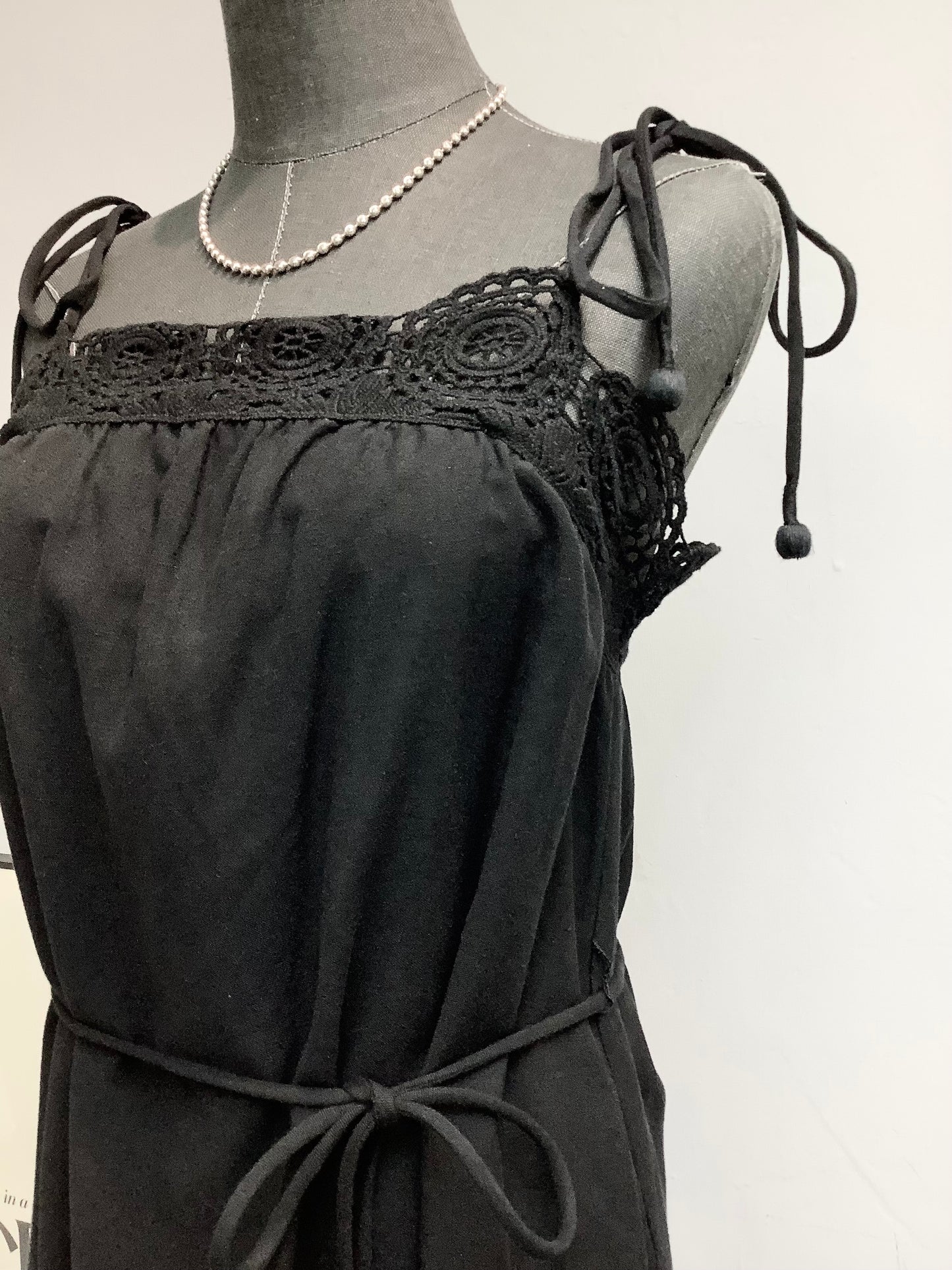 (-40% Off)Lace X Linen Cami Dress