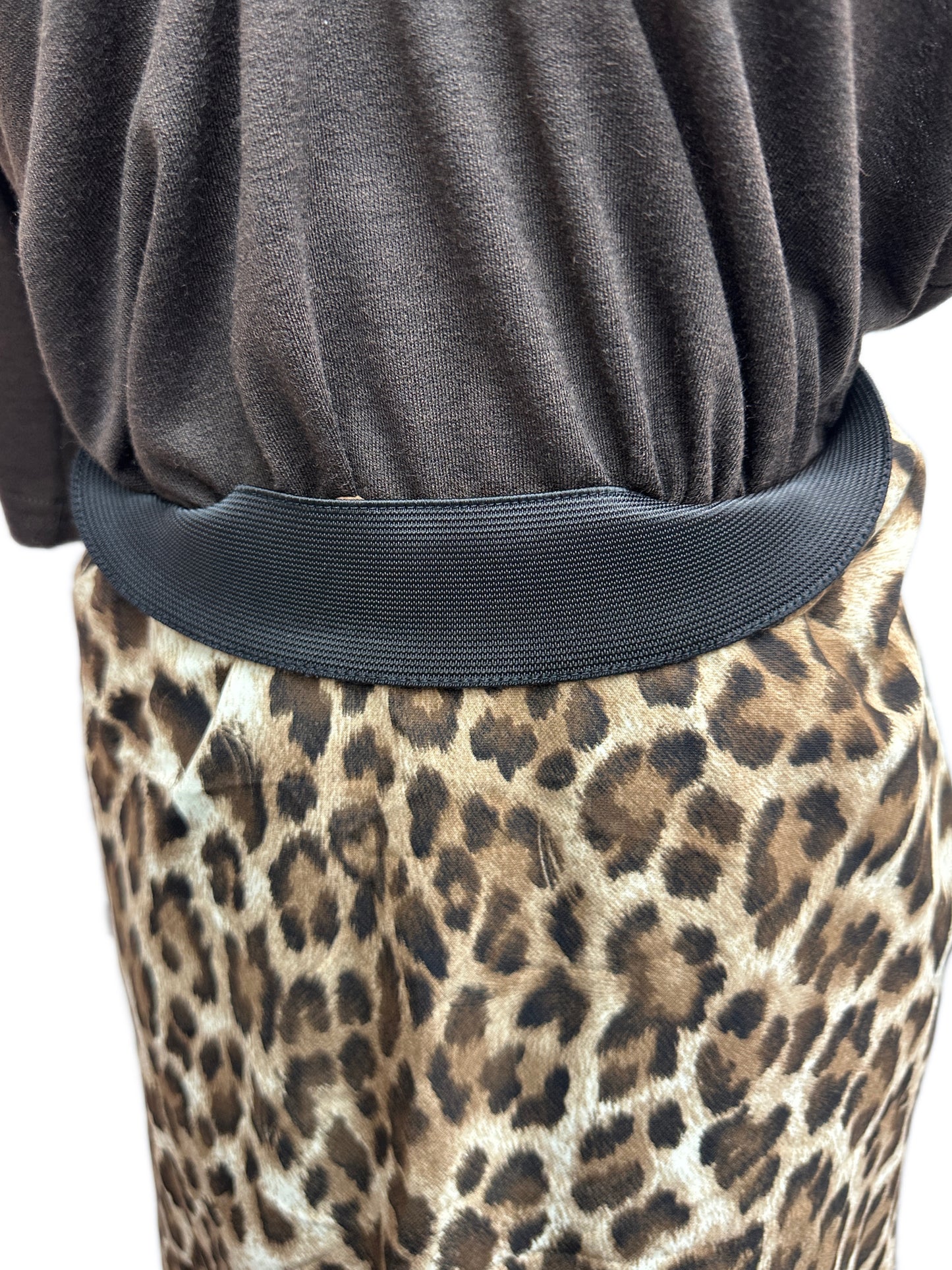 Leopard print skirt