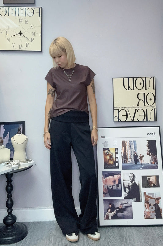 High waist Cotton pants