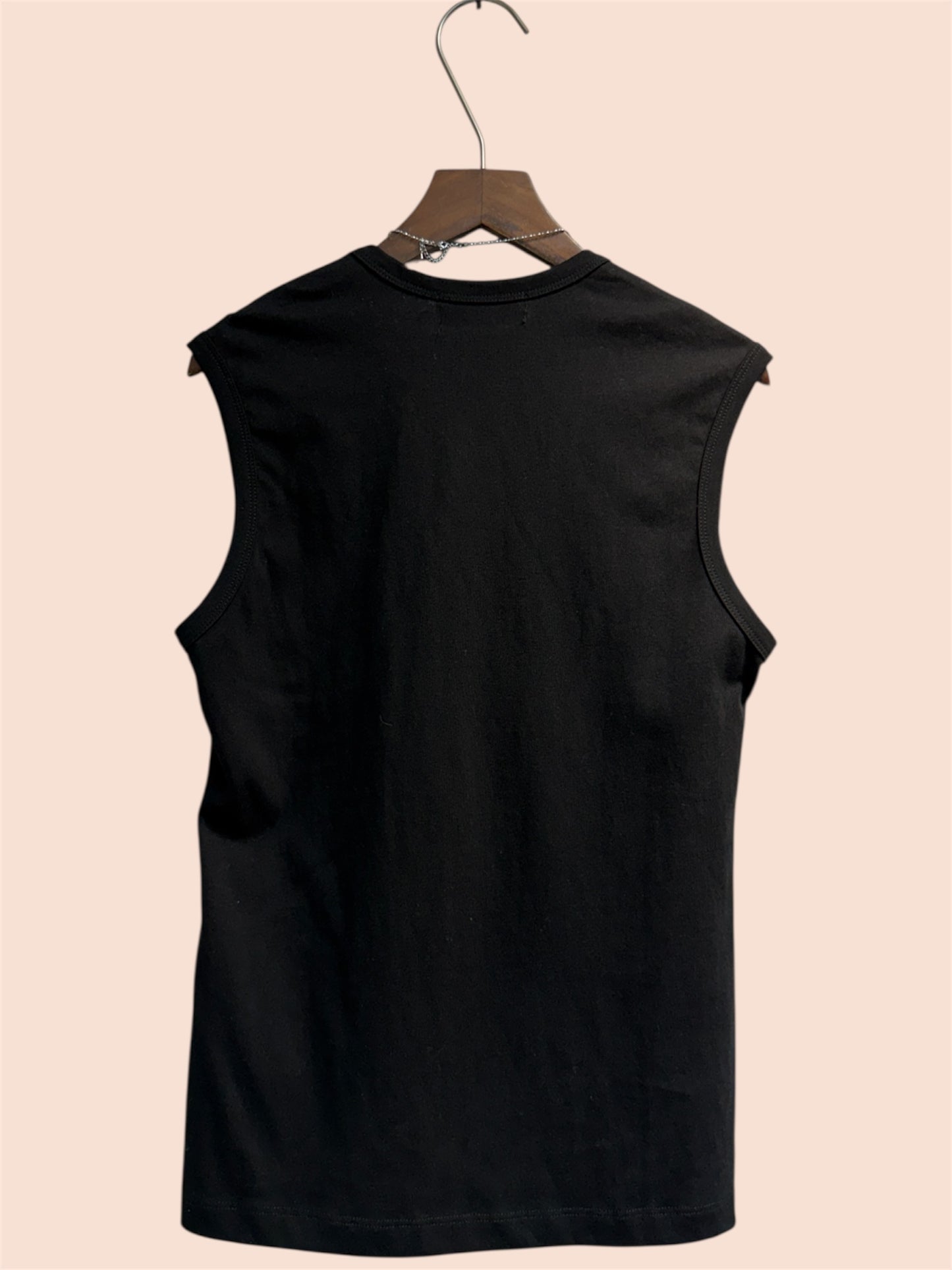 ‘P’ tag v neck vest tee #00330