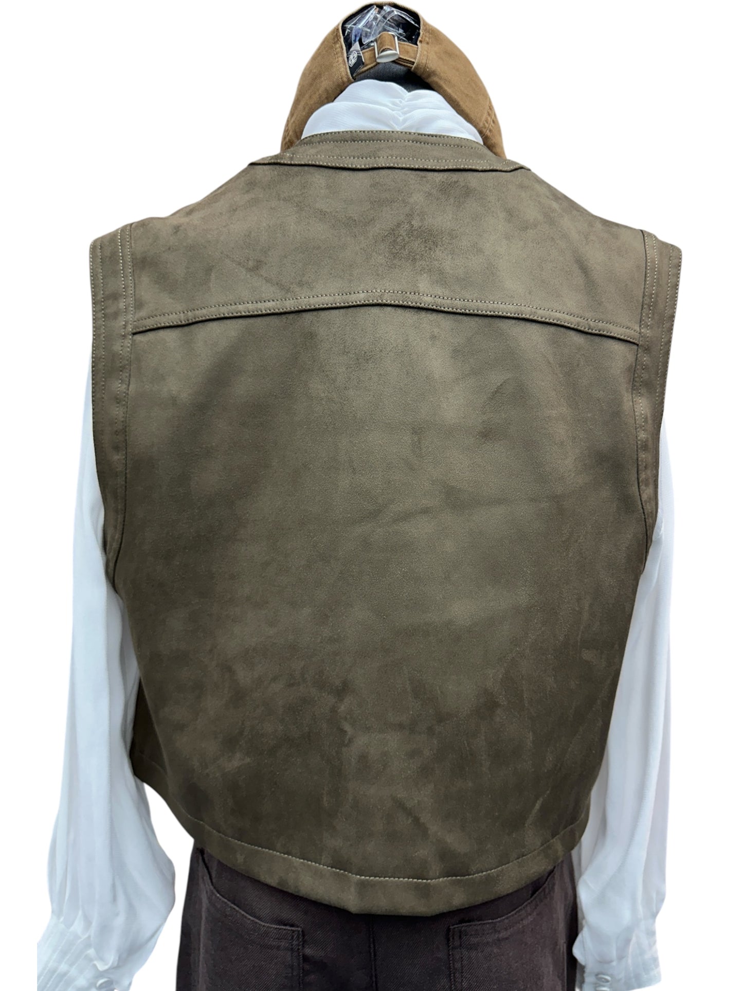 Leopard skin vest jacket