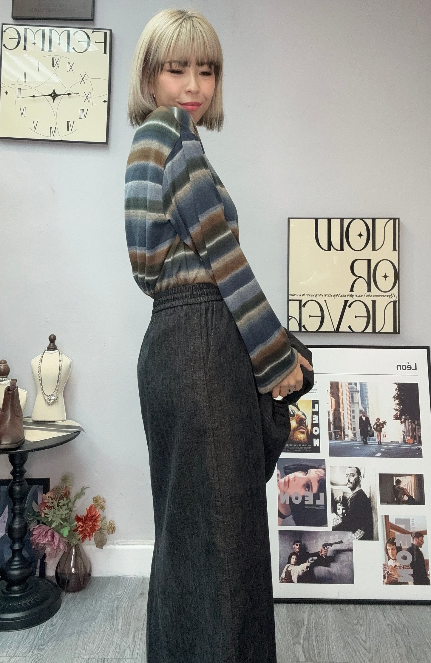 Washing denim cotton skirt set