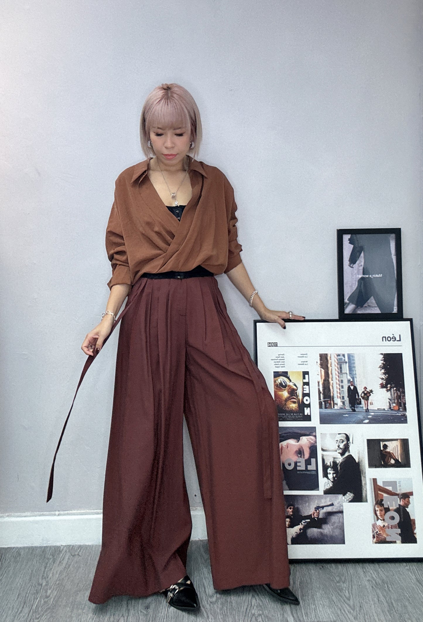 (-30%off)Washing silk pants