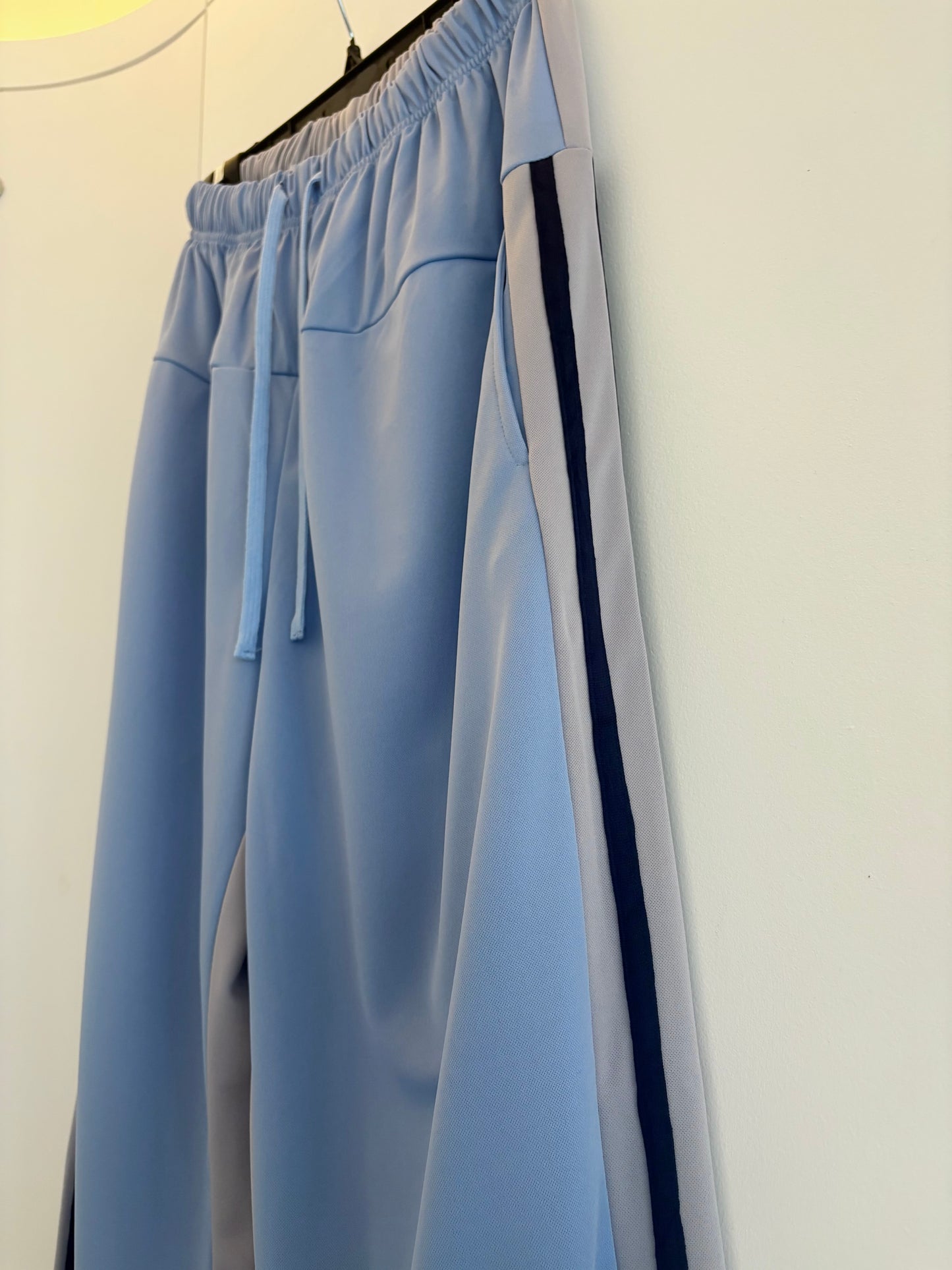 Two tone polyester pants #00801