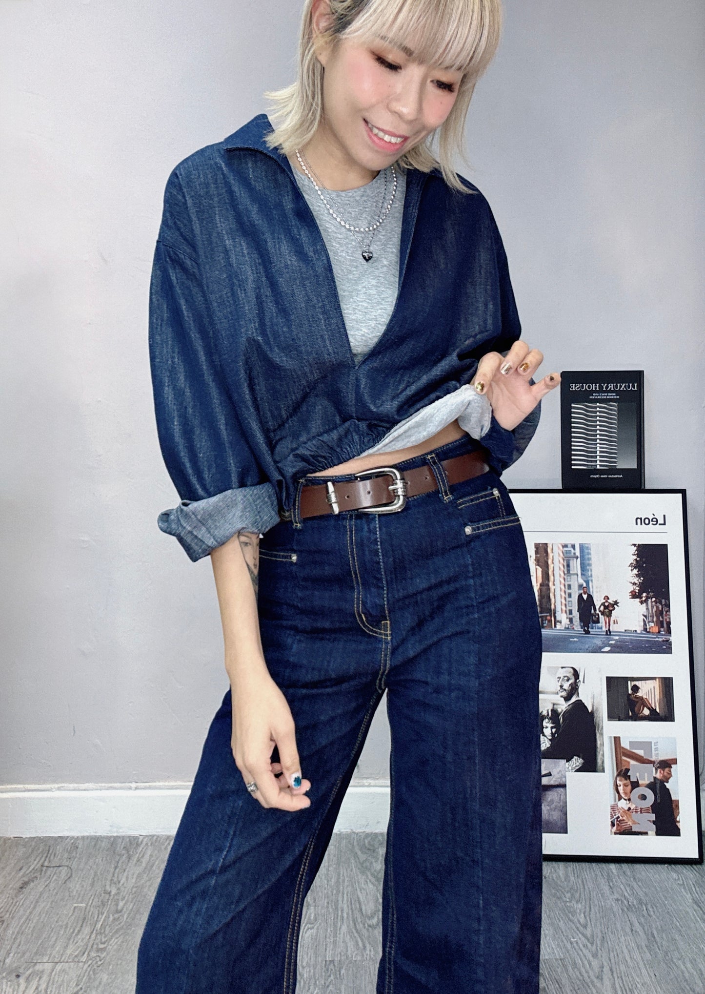 Mock Two-Piece shirt