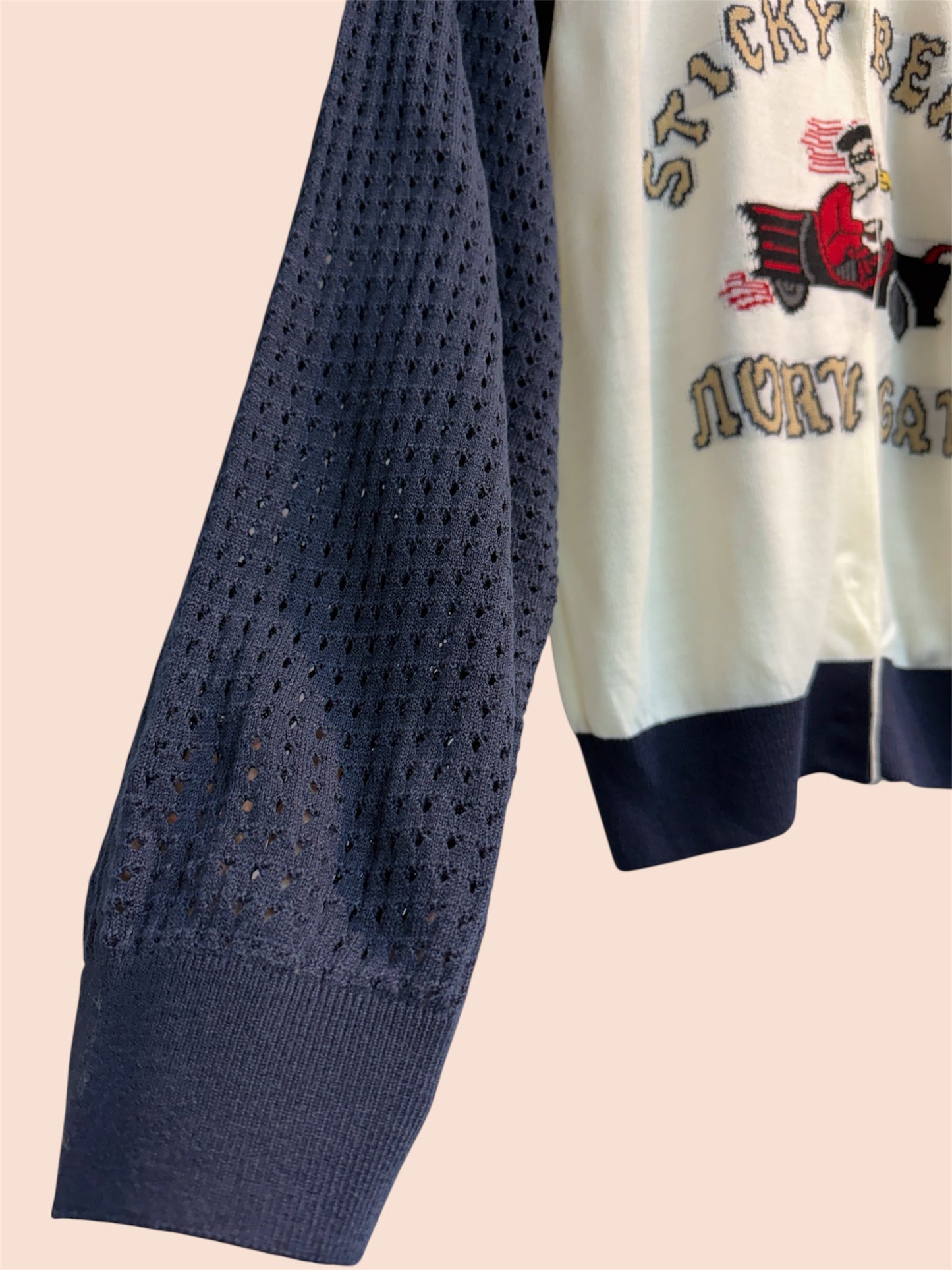 Cut out sleeves knit cardigan #00360