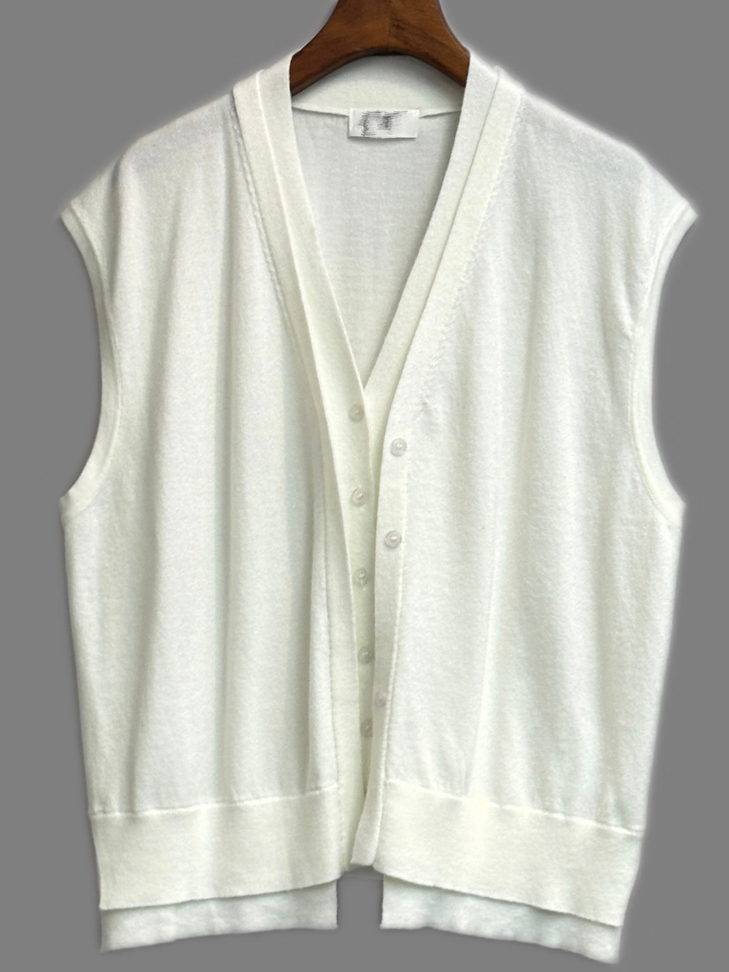 Fake two pieces vest knit