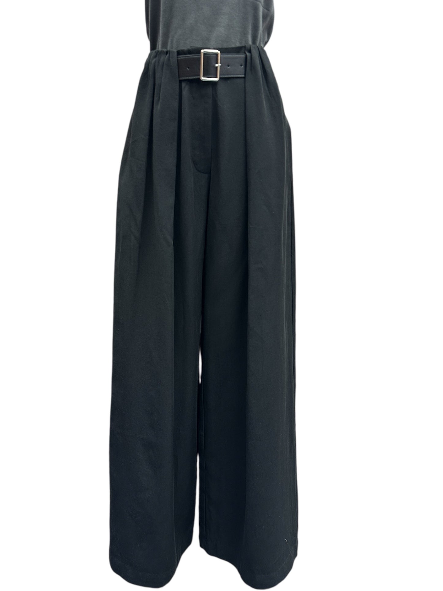 High waist Belt pants