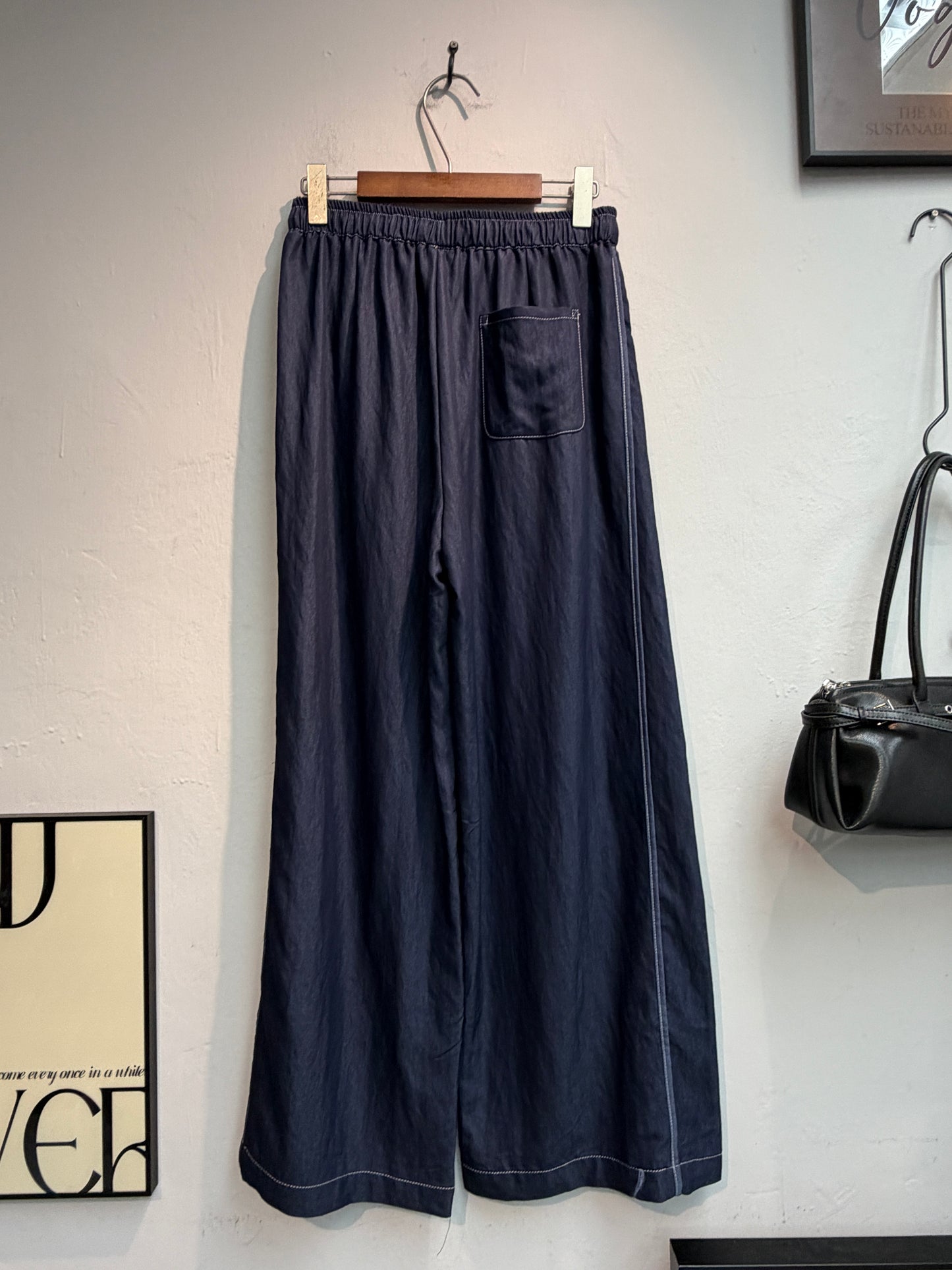 (Promotion-20%)Full elastic line pants #00661