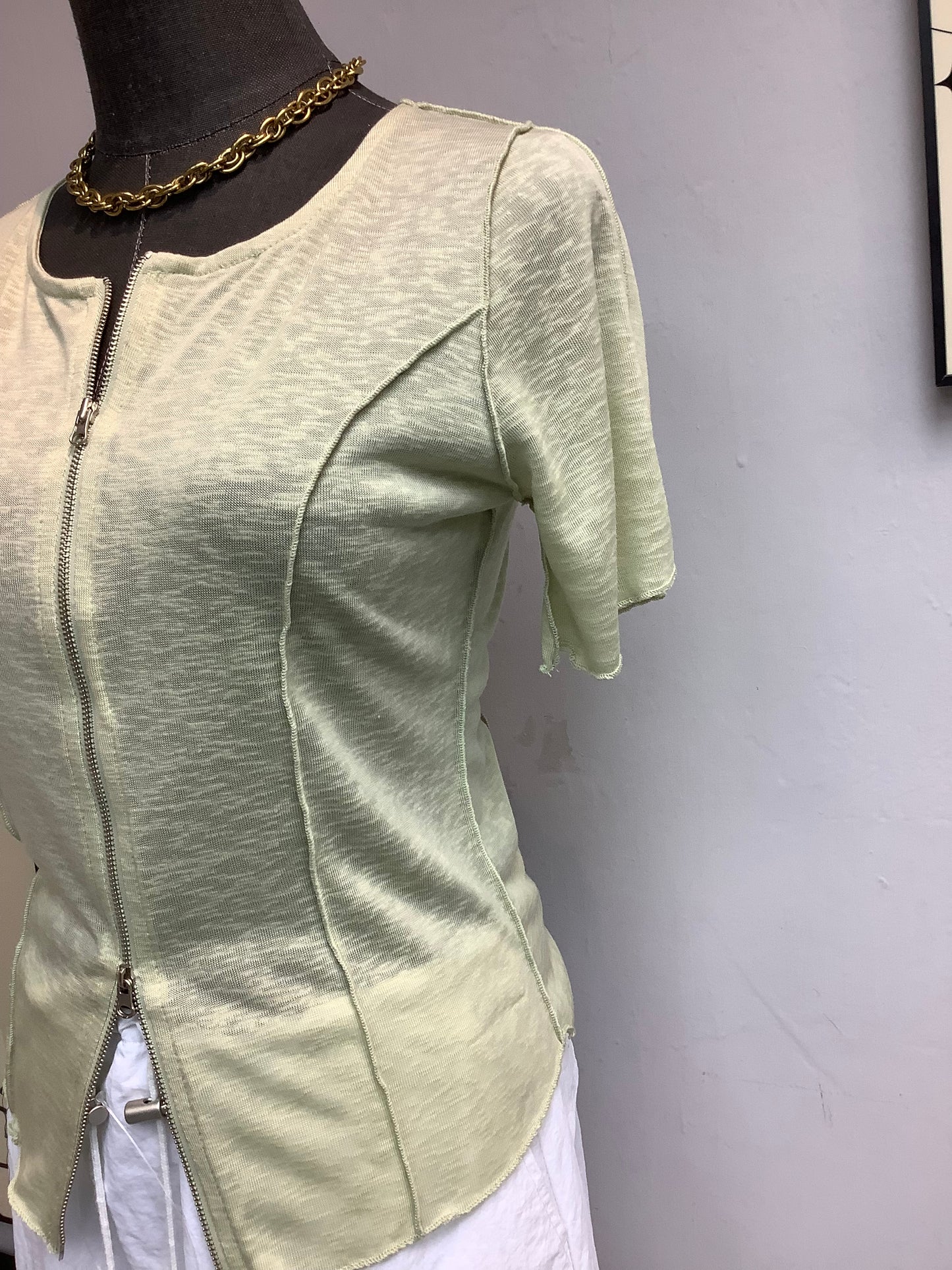 (-20% off) cotton zip top