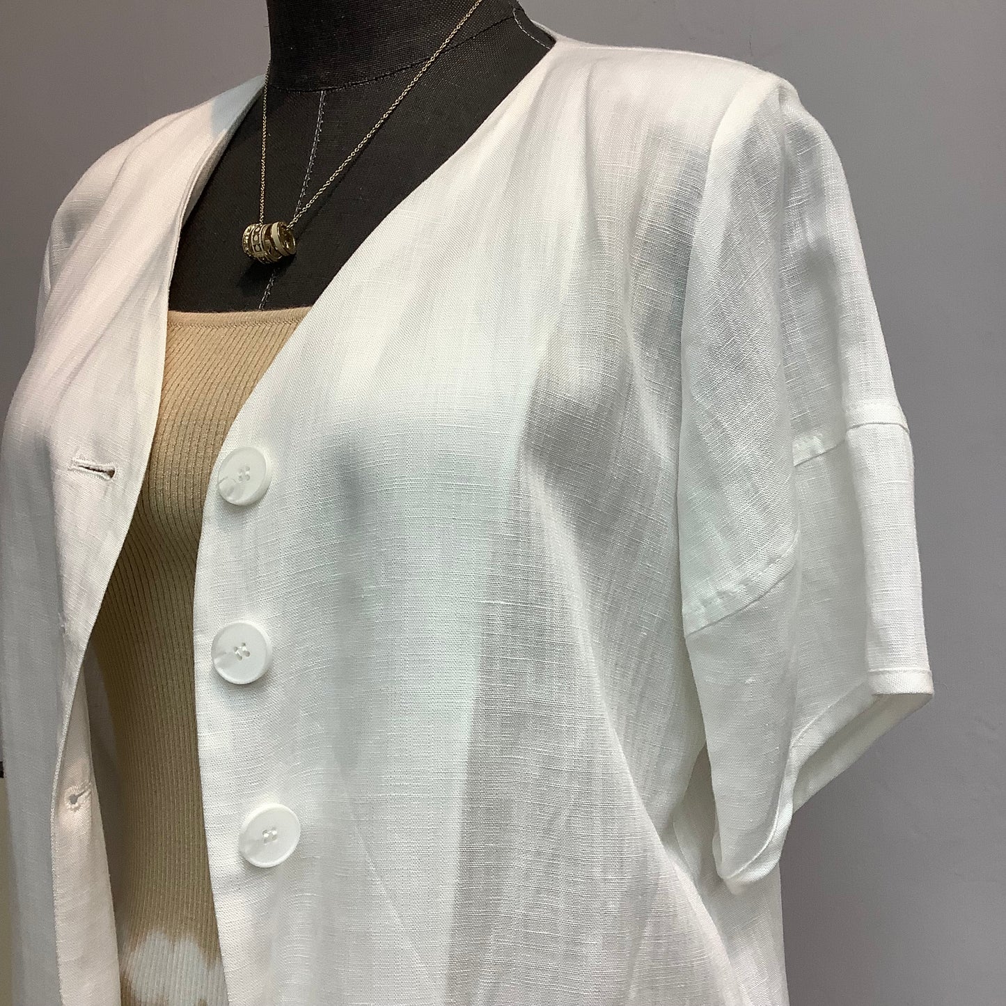 (-20% Off)Linen Short Sleeves Jacket