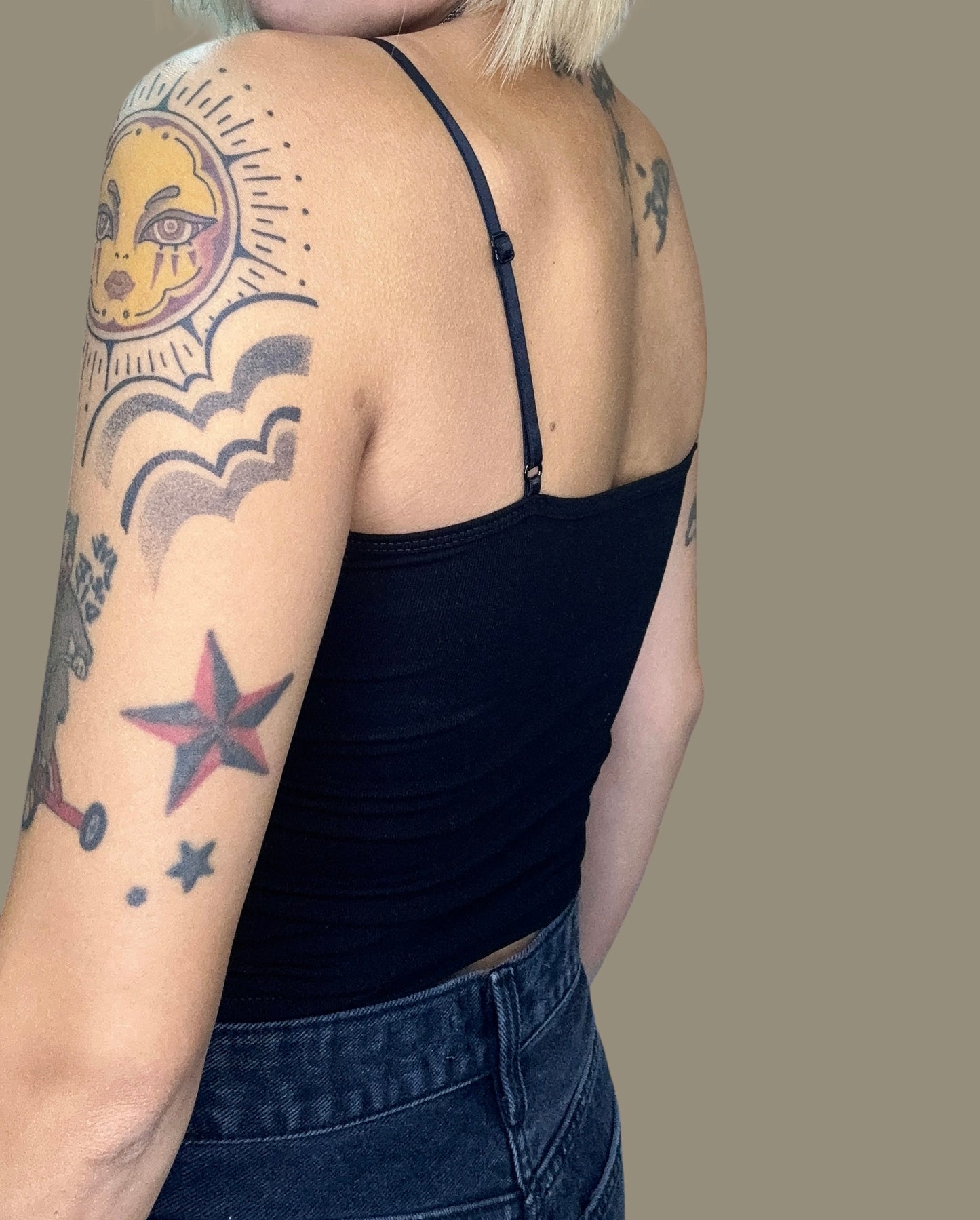 Cotton cami bra top