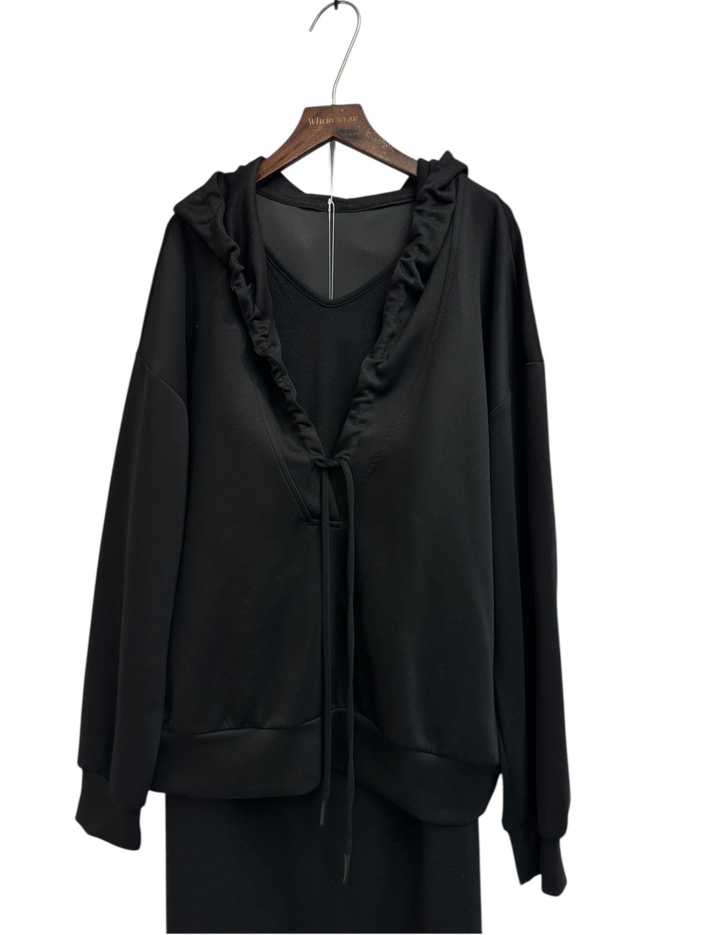 Big collar space cotton  two piece set