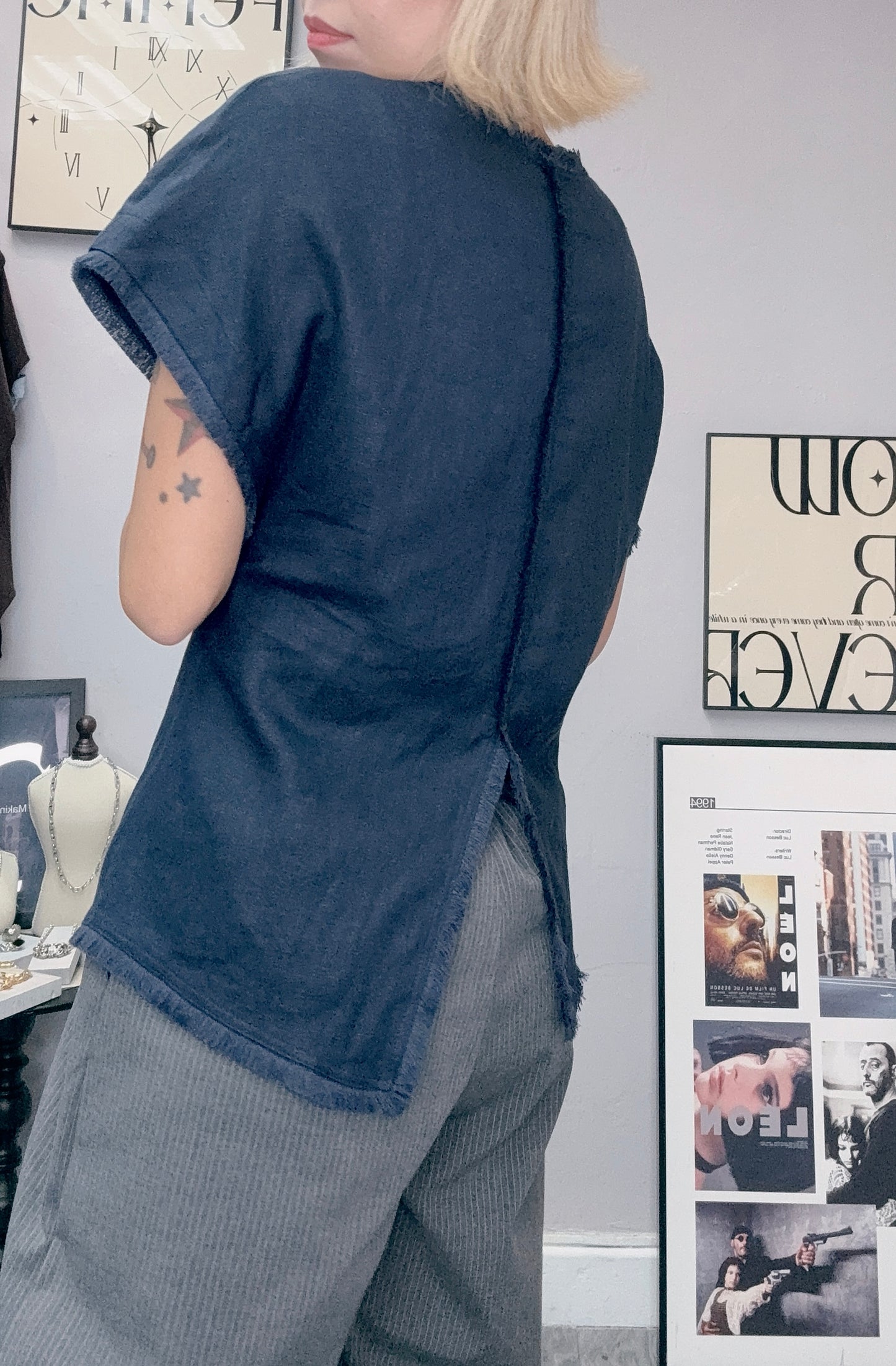 (-20%off) linen short sleeve outer