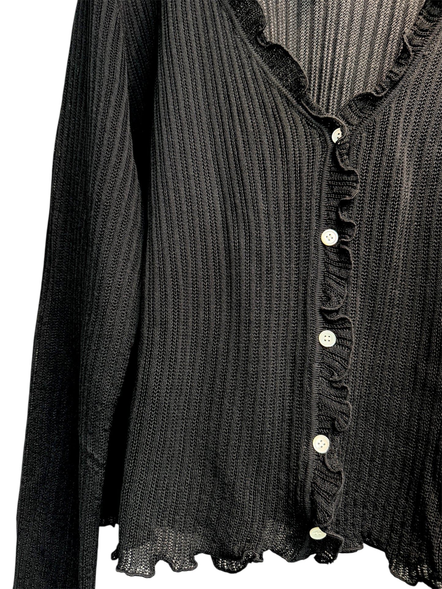 Big v neck knit cardigan #00503