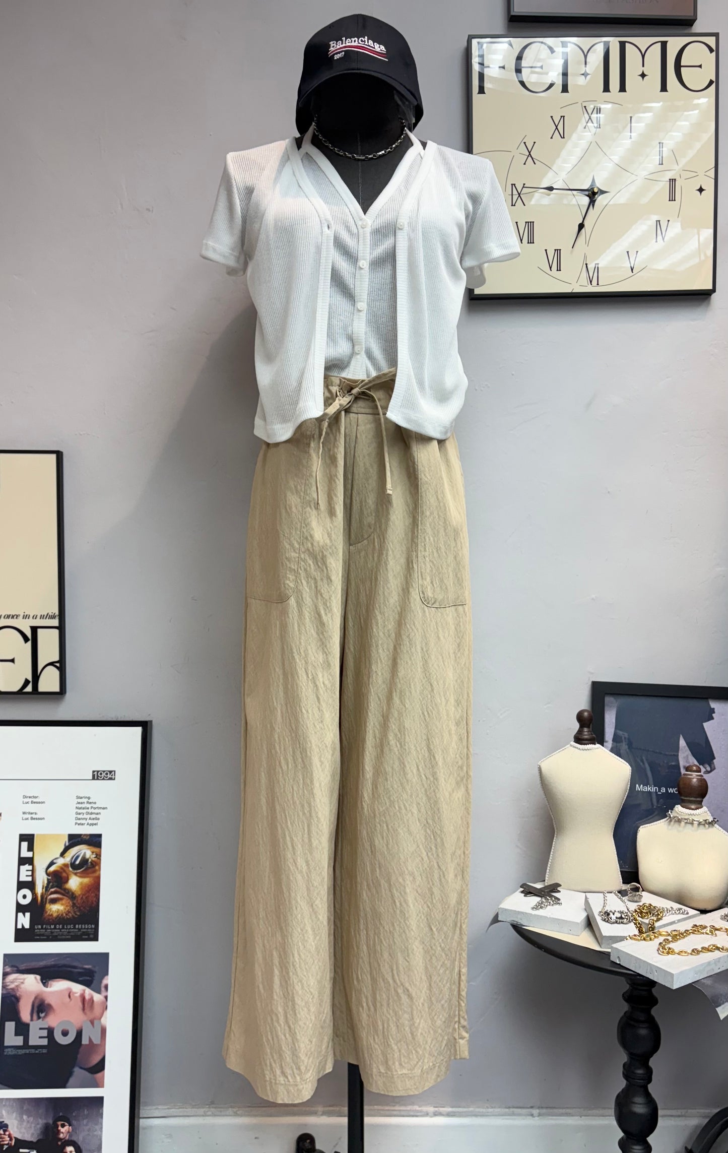 (-30%off) wrinkled pants