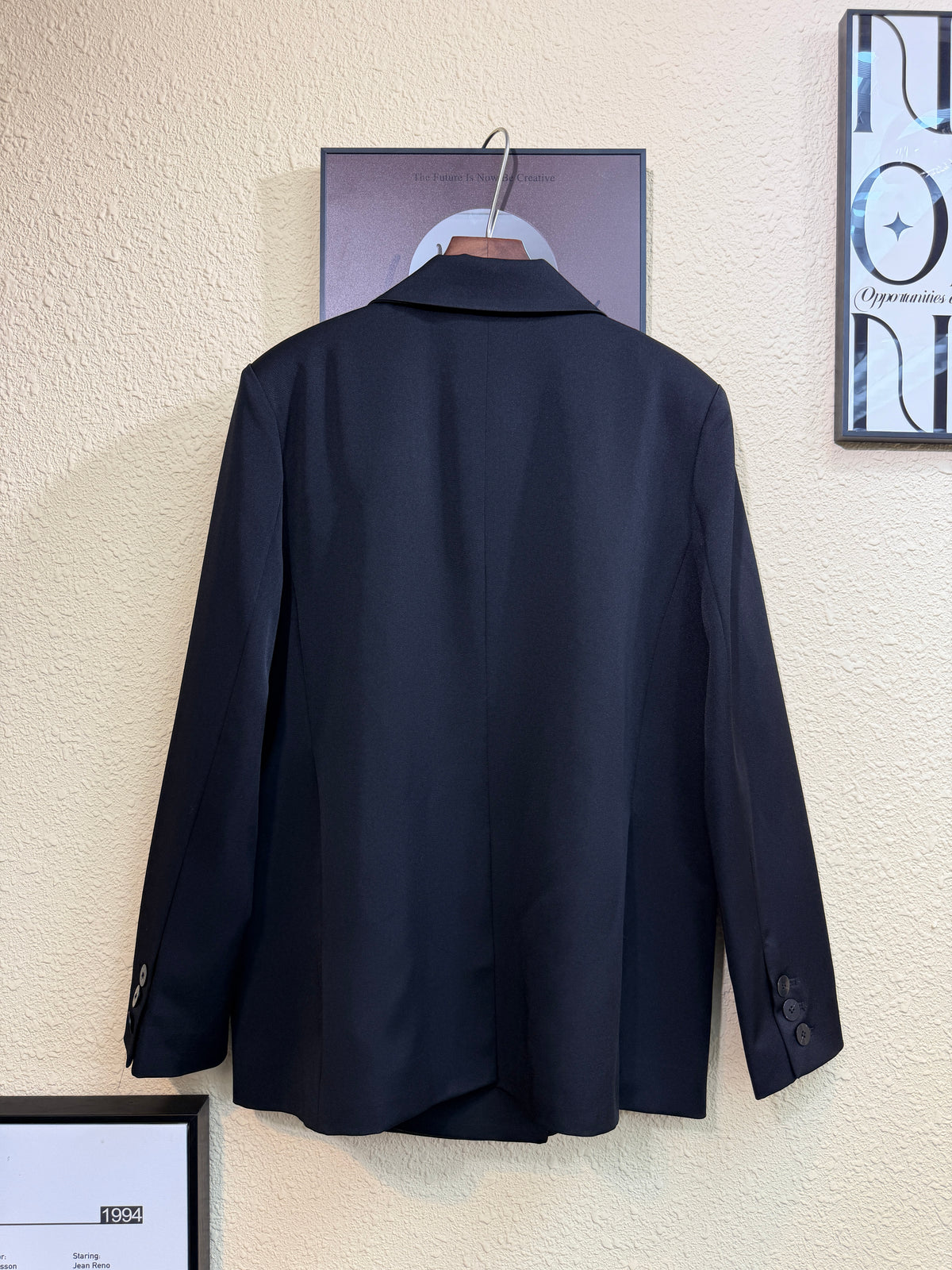 “H” embroidery pocket blazer #00972