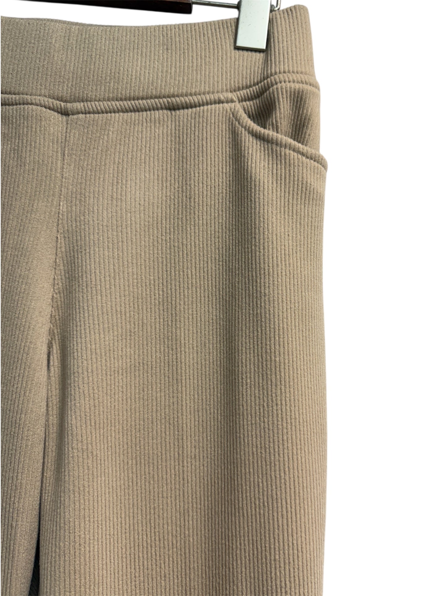 Brushed rib pants #00082