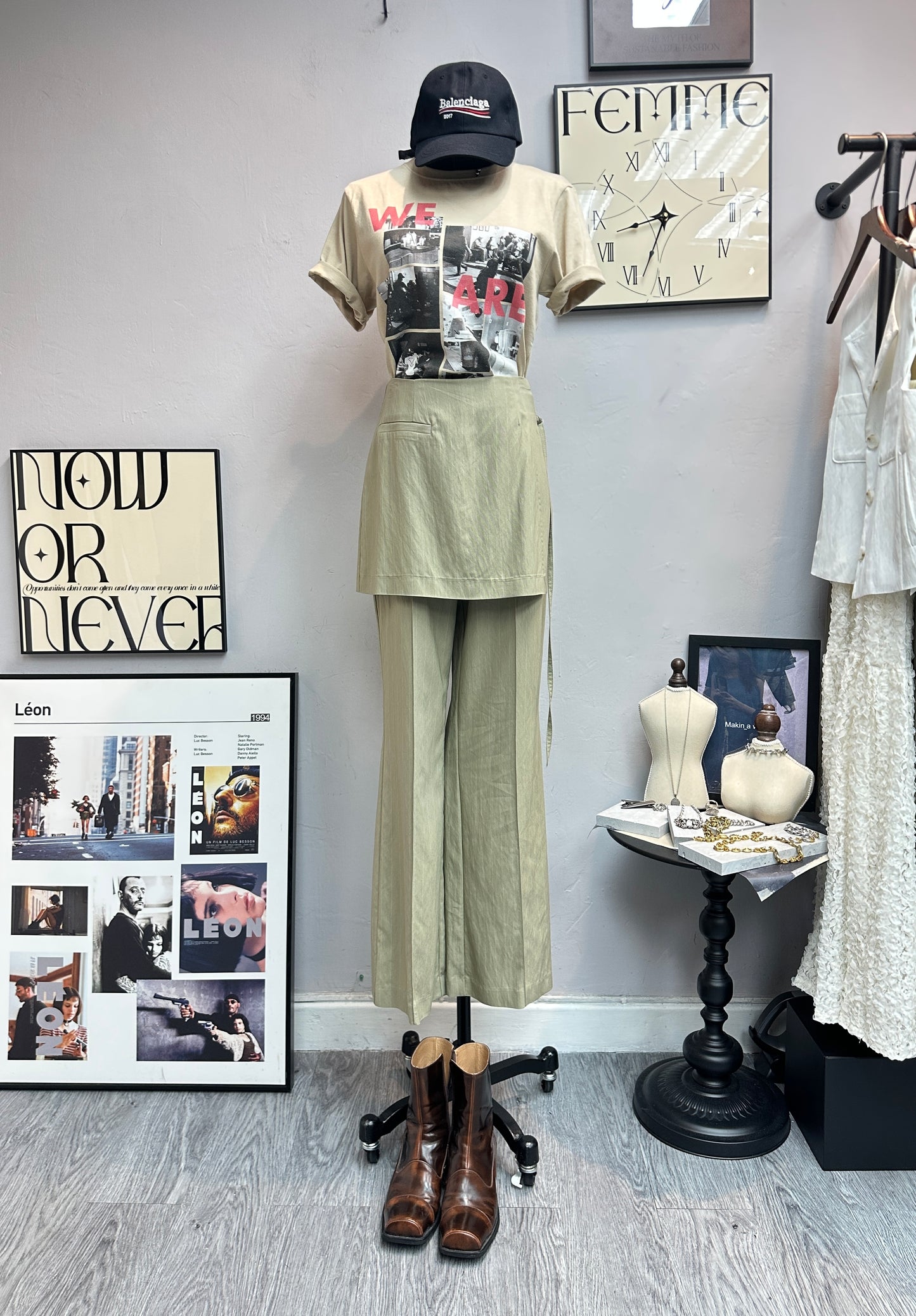 Fake 2-piece pants