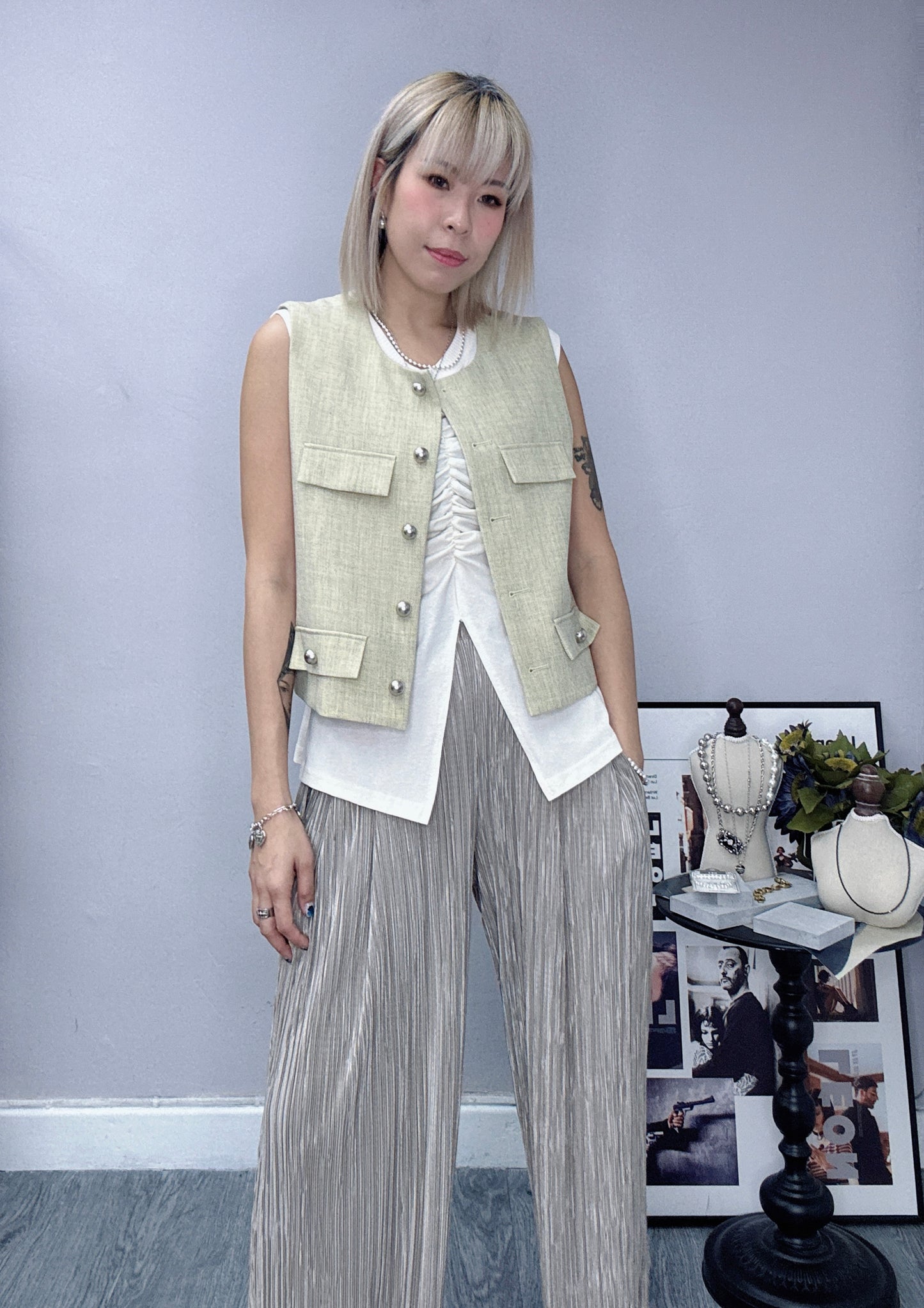 (-35%off) soft woven vest