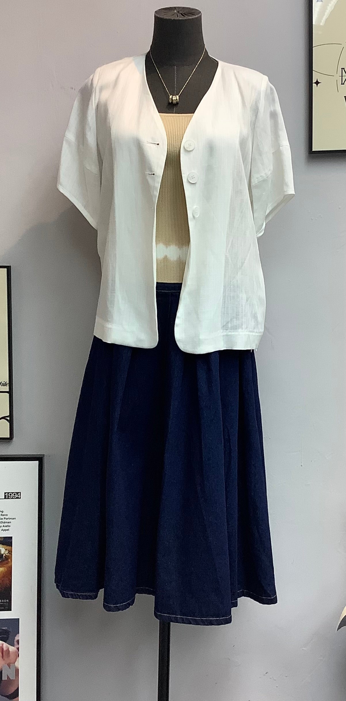 (-20% Off)Linen Short Sleeves Jacket