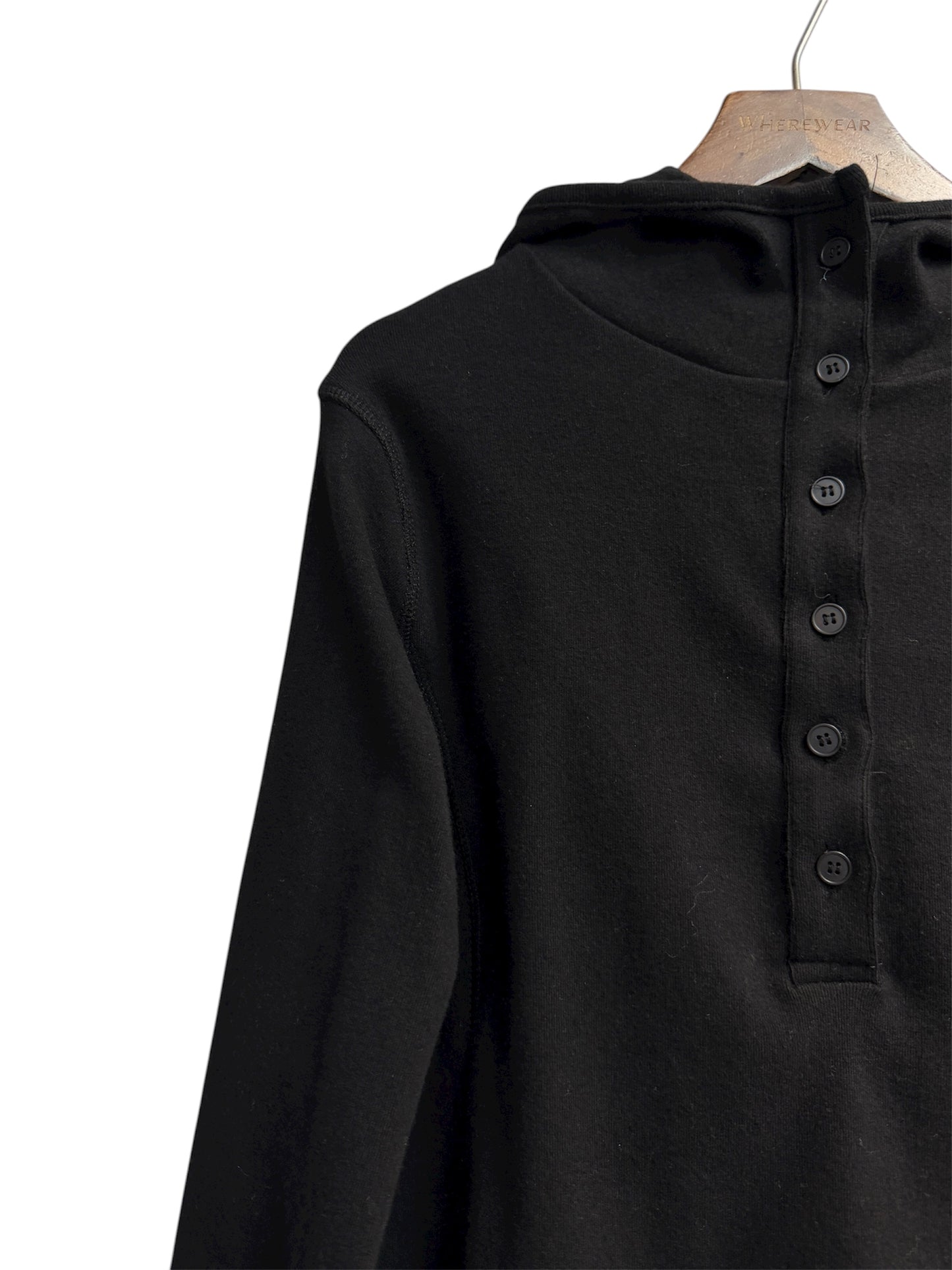 With hat front buttons cotton tee #00041