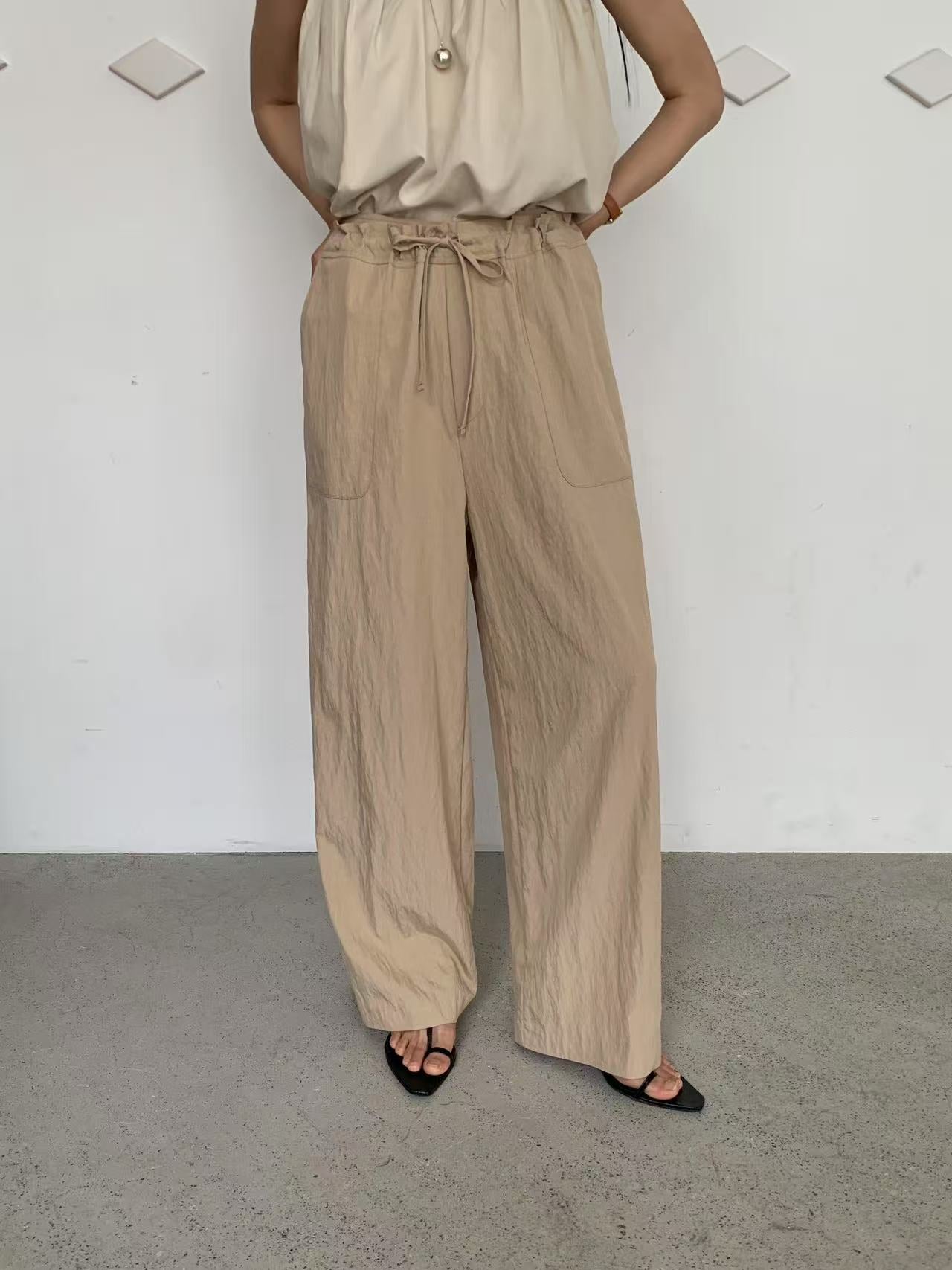 (-30%off) wrinkled pants