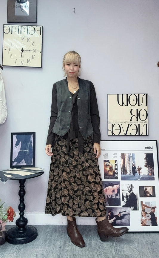 Side belt  vest jacket