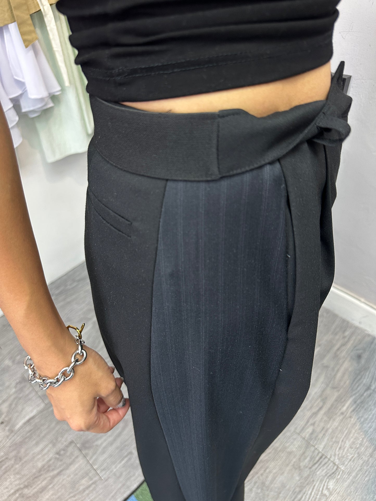Side striped pants