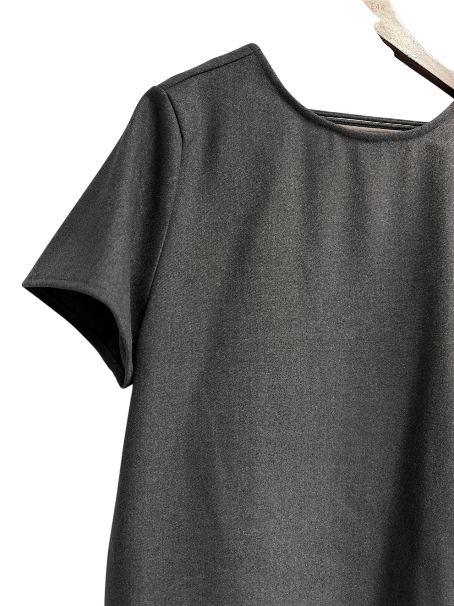 Back V short sleeves top #00057