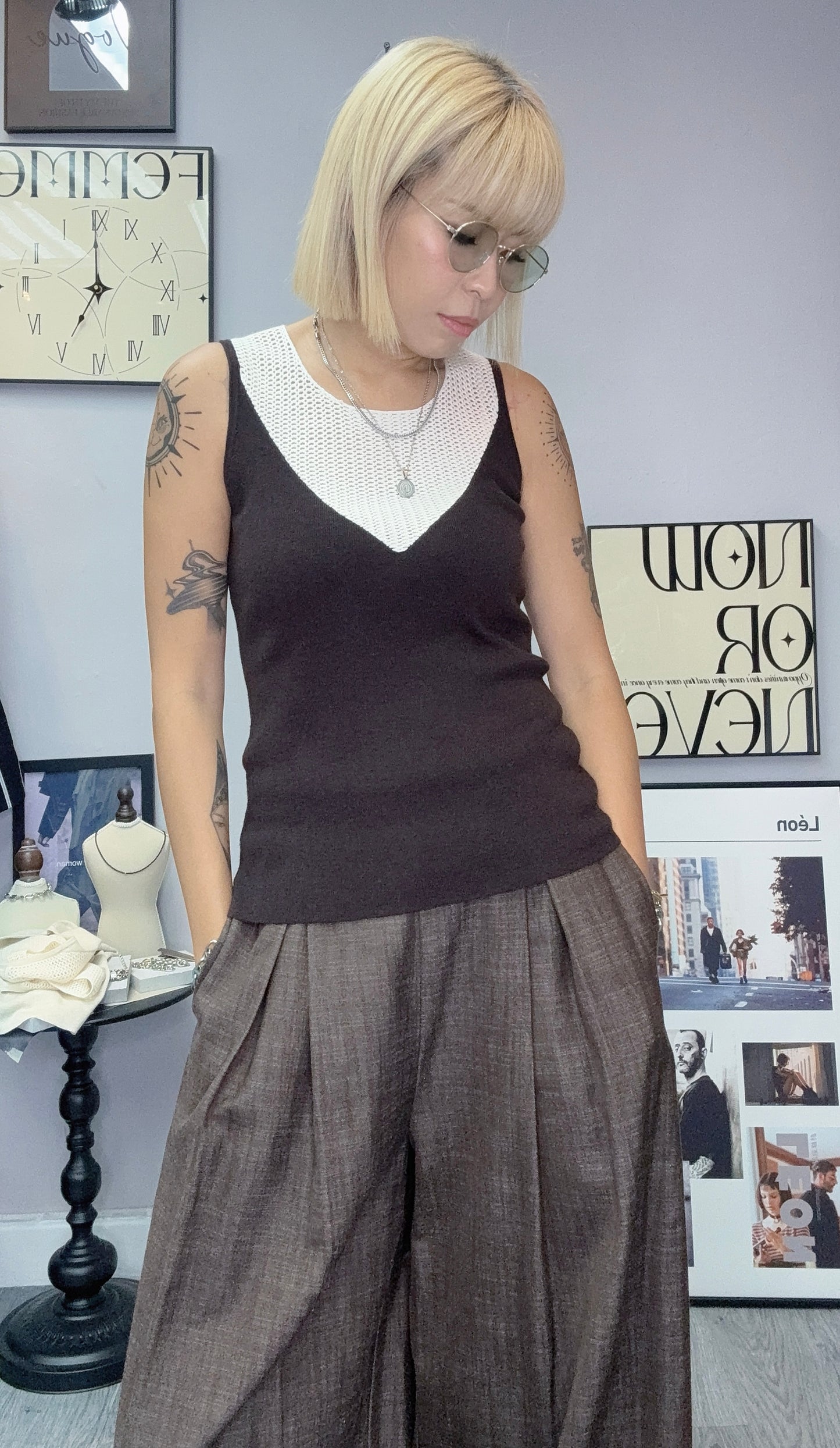 Knit vest top