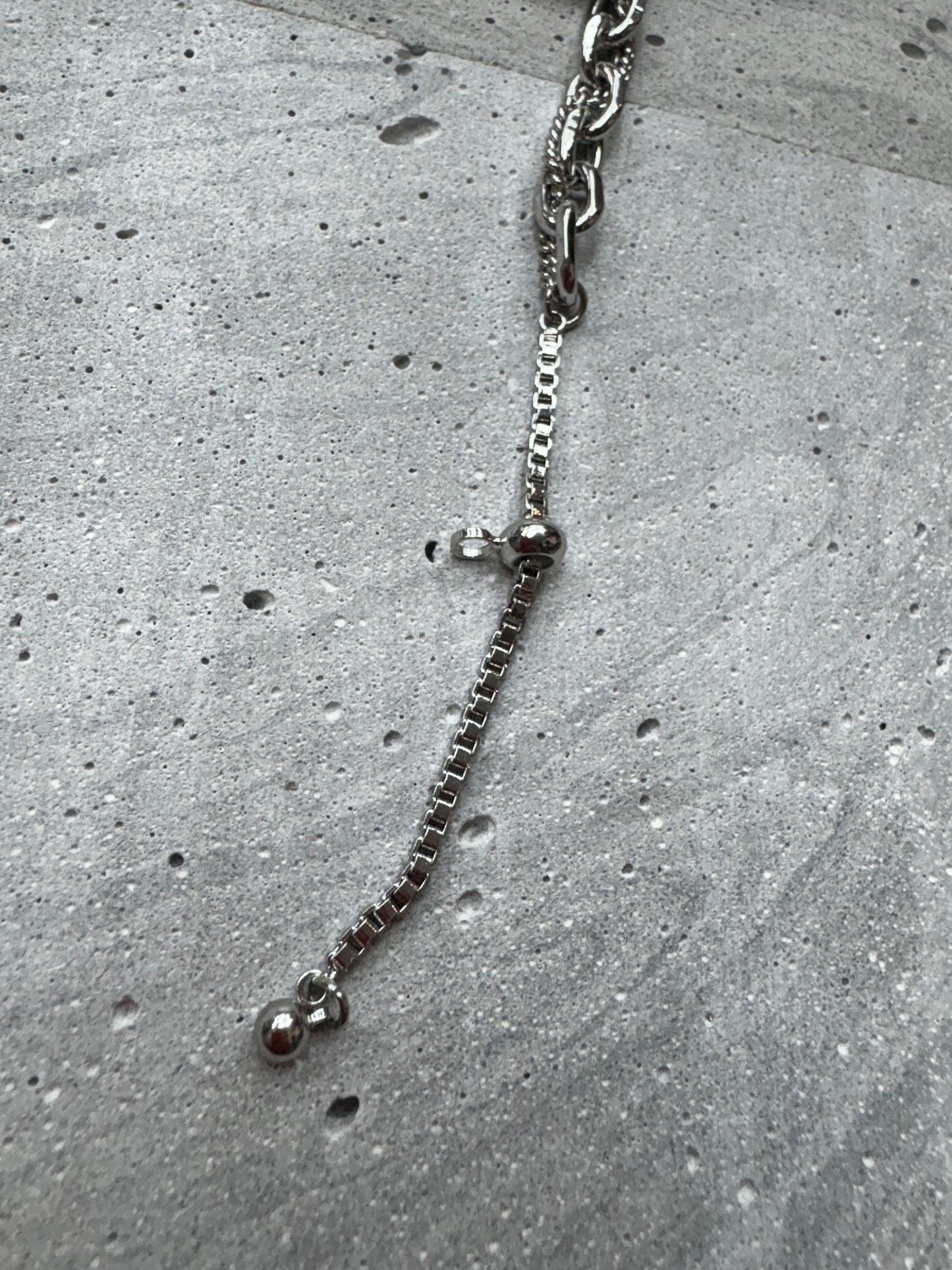 Black heart crystal bracelet