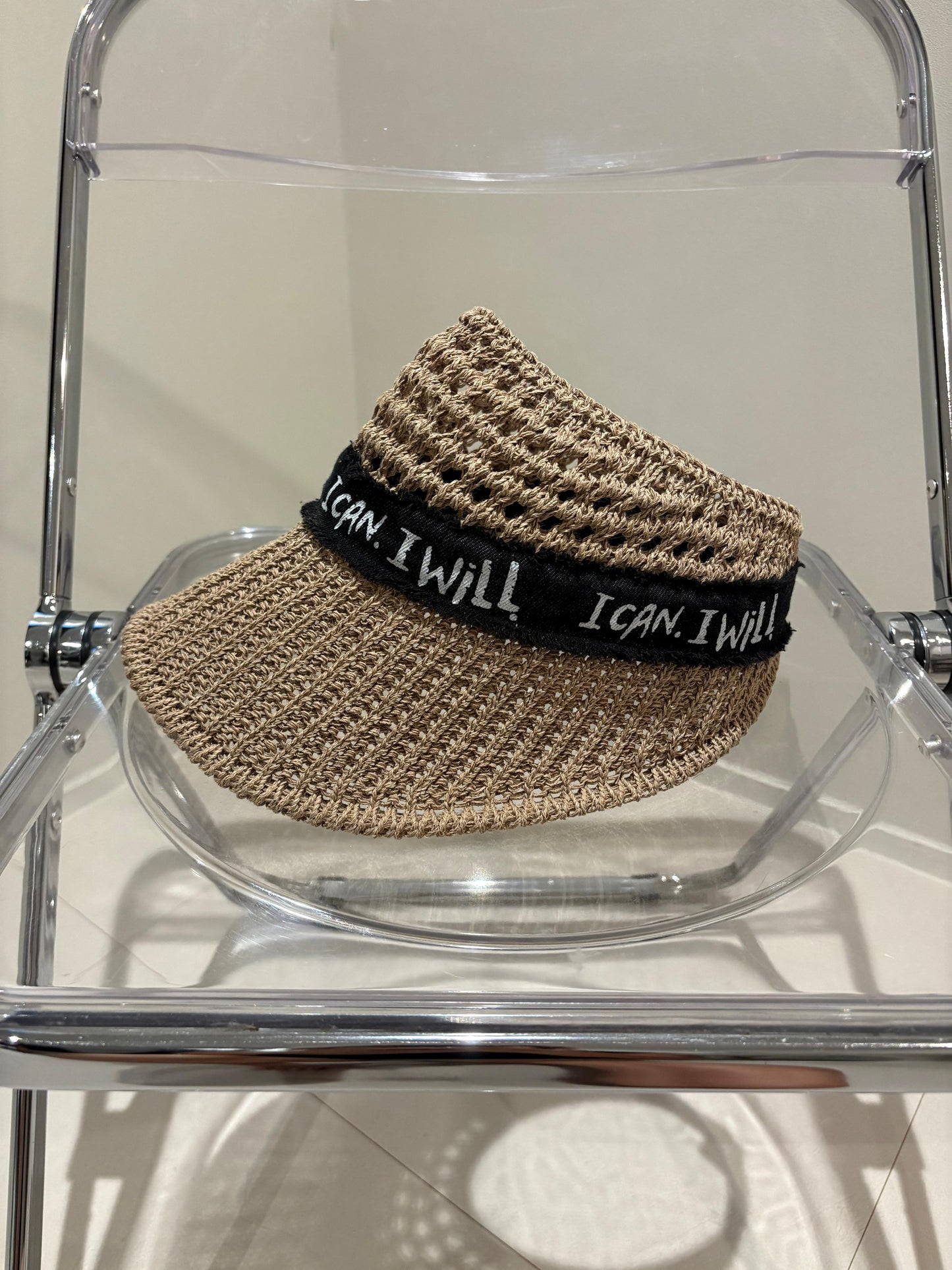 ‘I can .I will’ sun hat