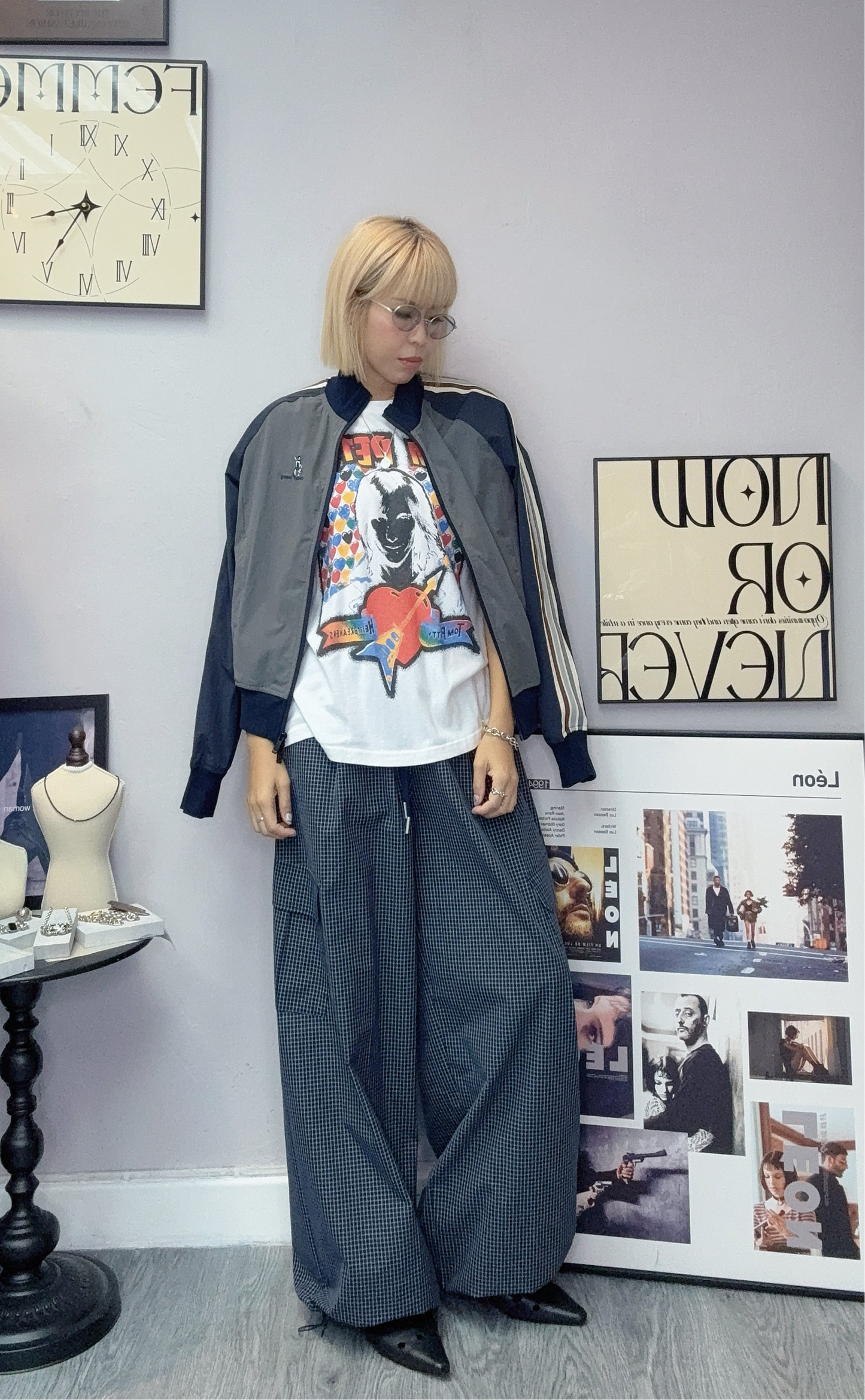 Grid pants