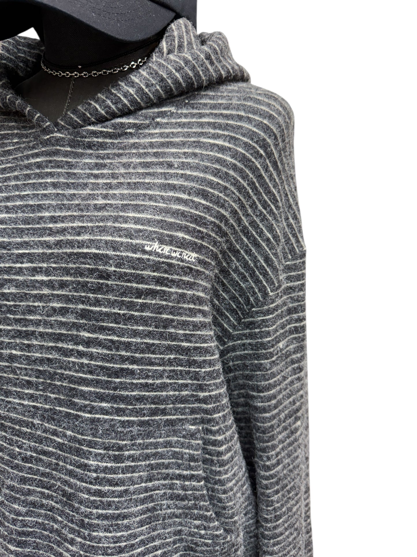 With hat wool hoodie