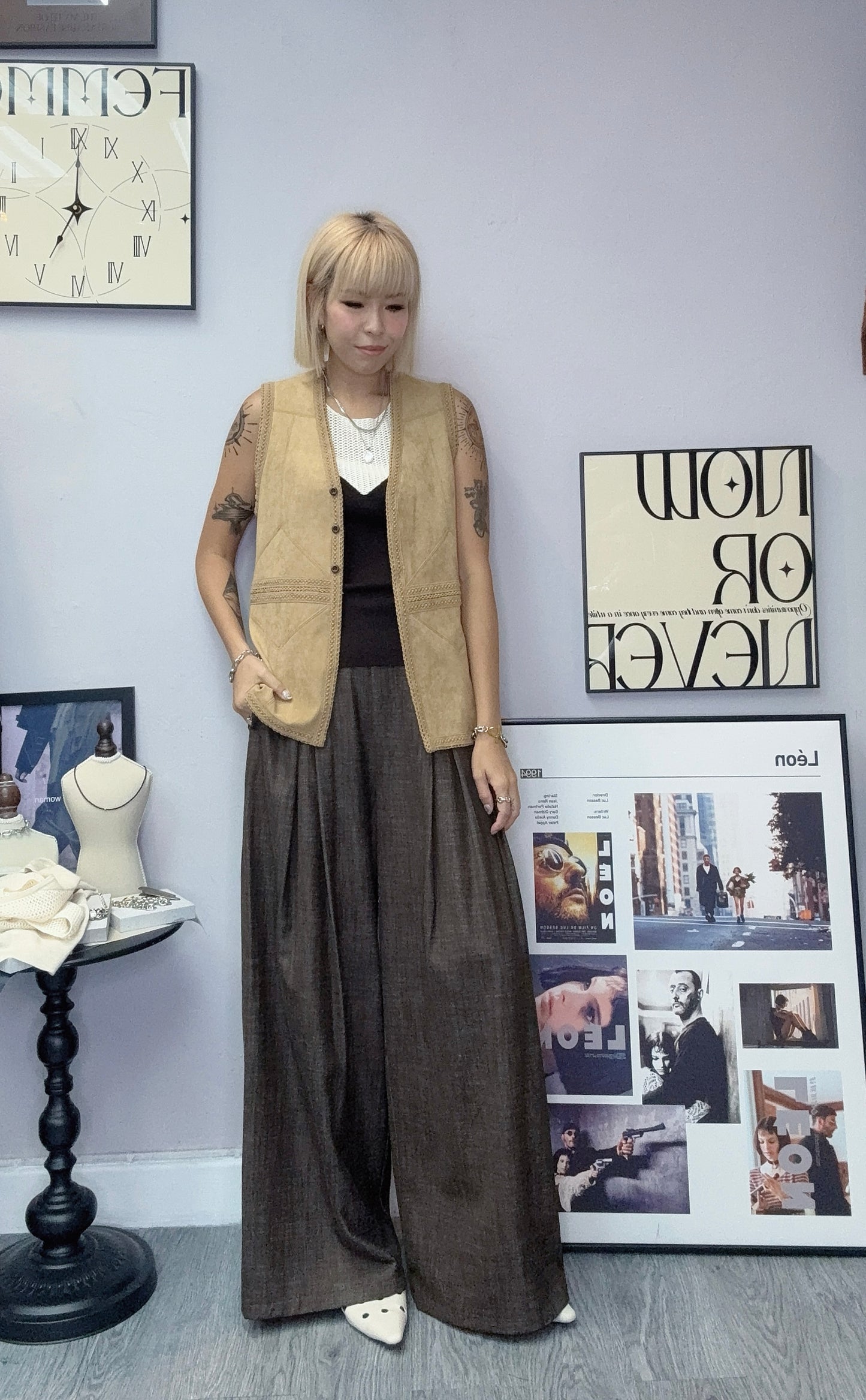 Alcantara vest jacket